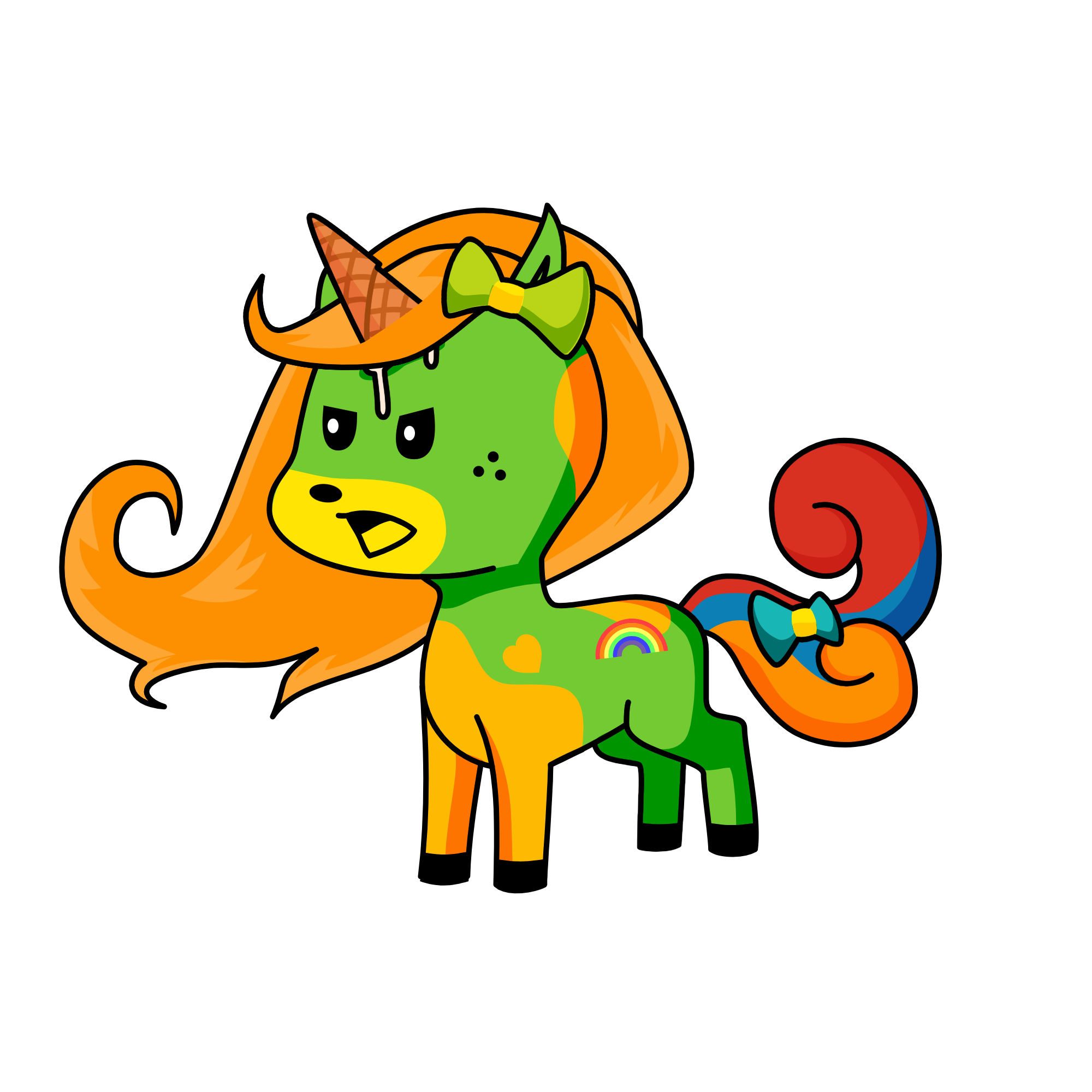 Melted Ice Cream Unicorn, the unicorn