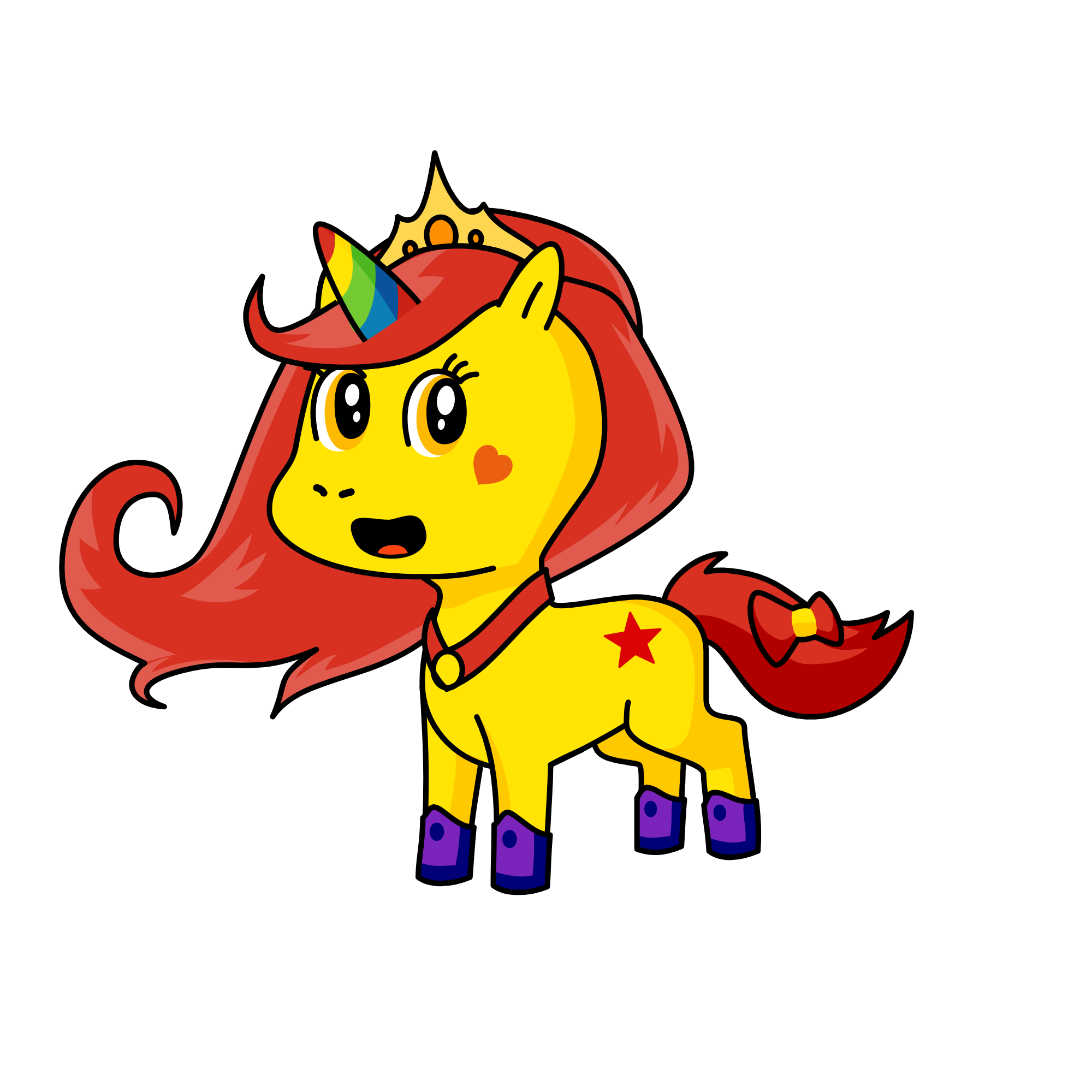 Queen Fire, the unicorn