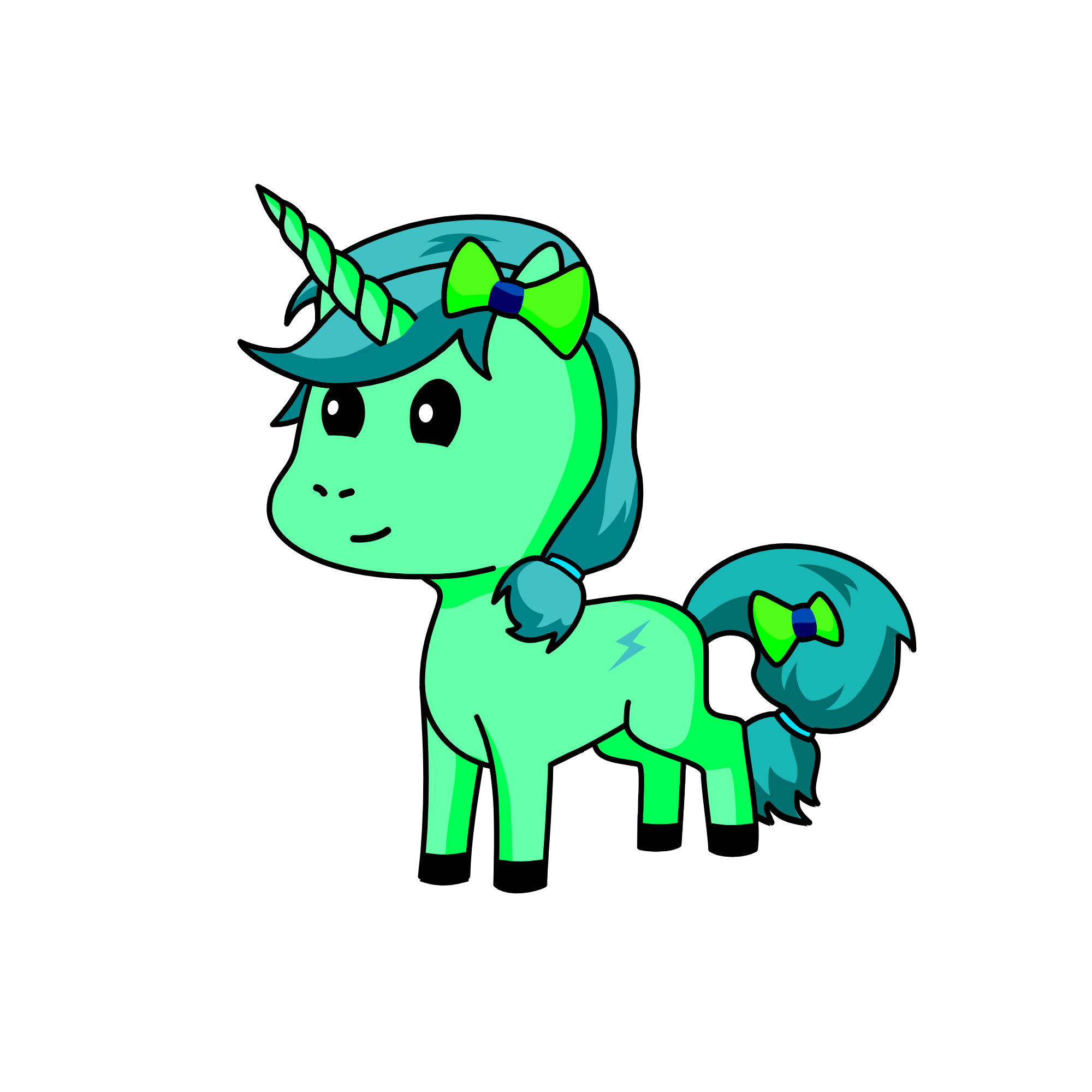 Emerald, the unicorn