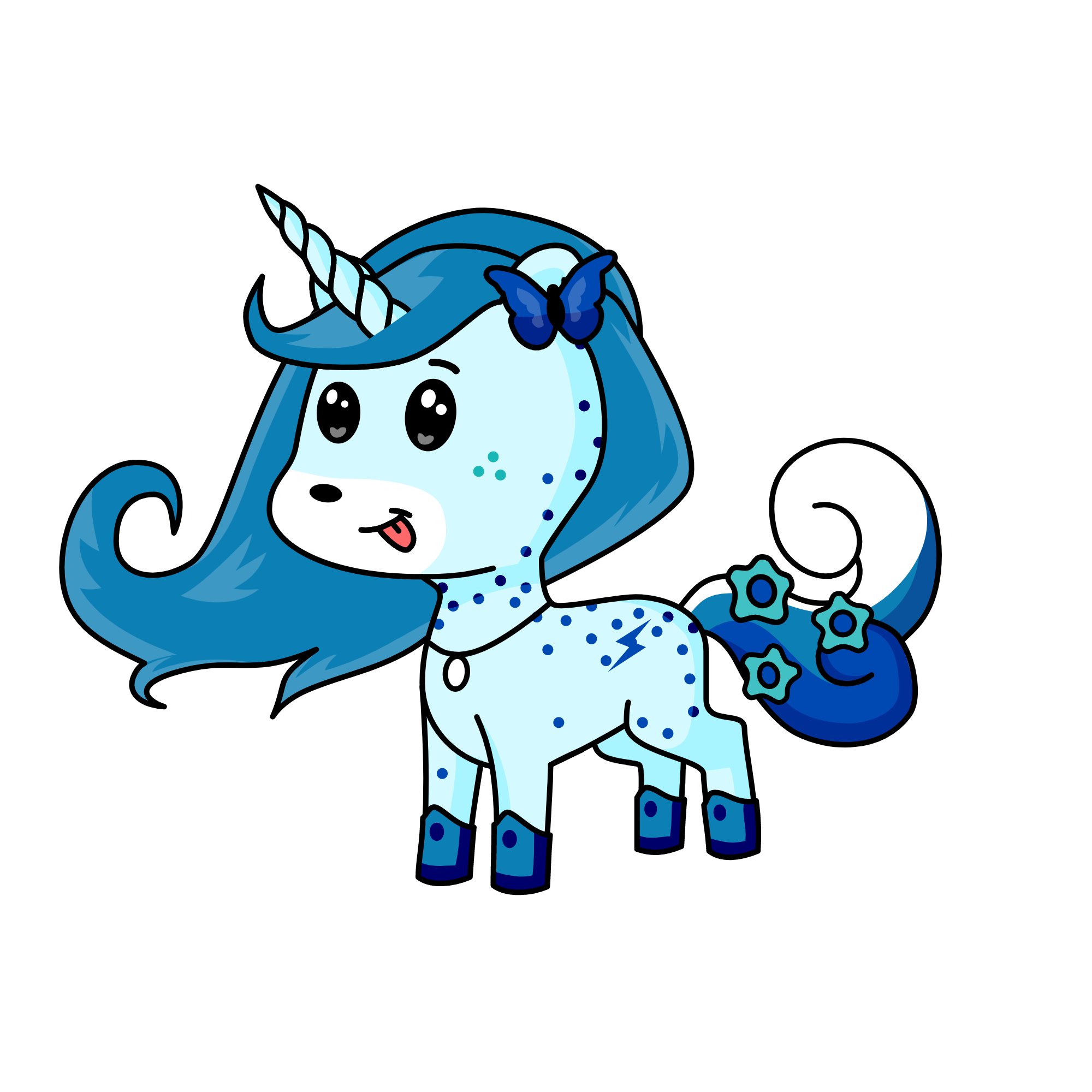 Winter, the unicorn