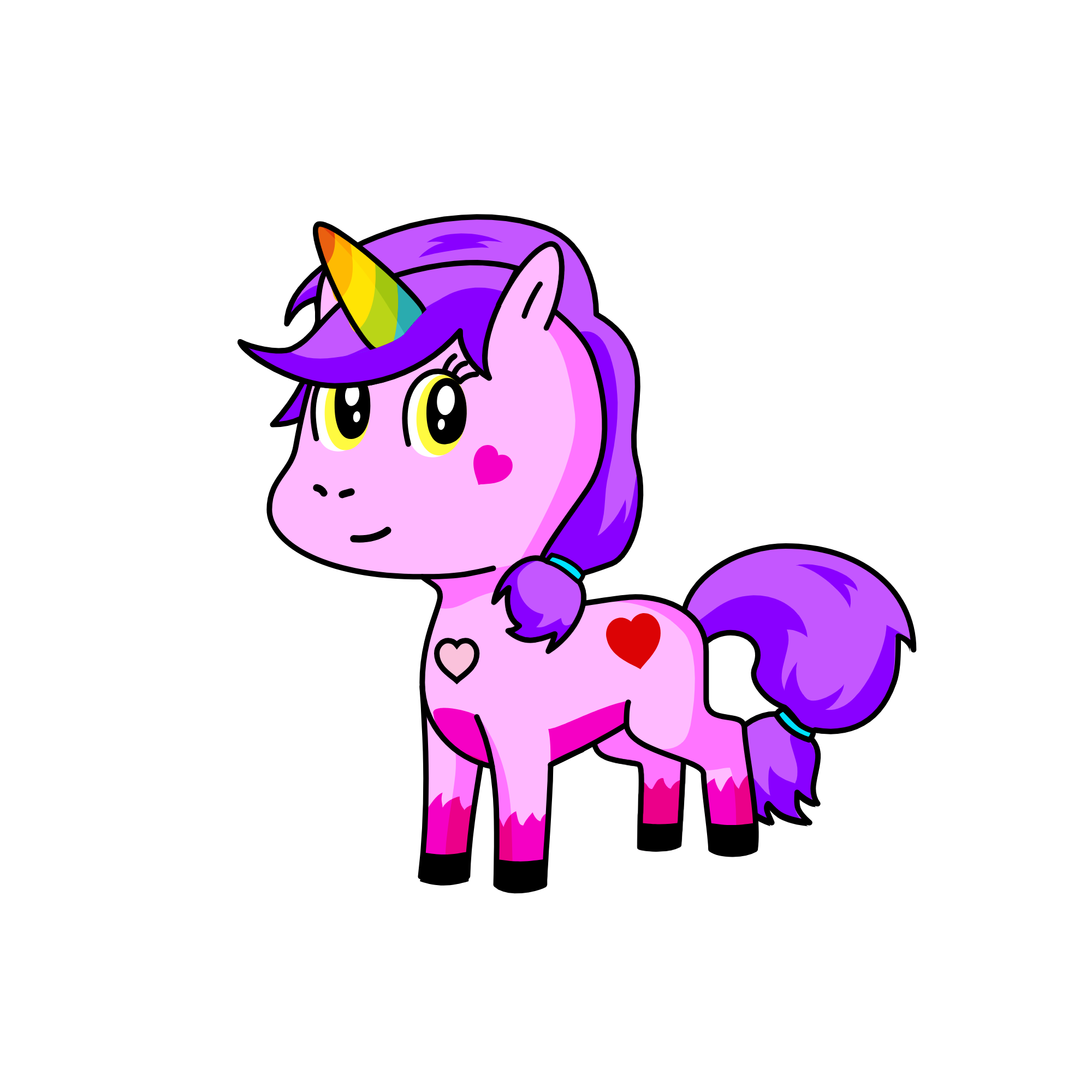 Cuddles, the unicorn