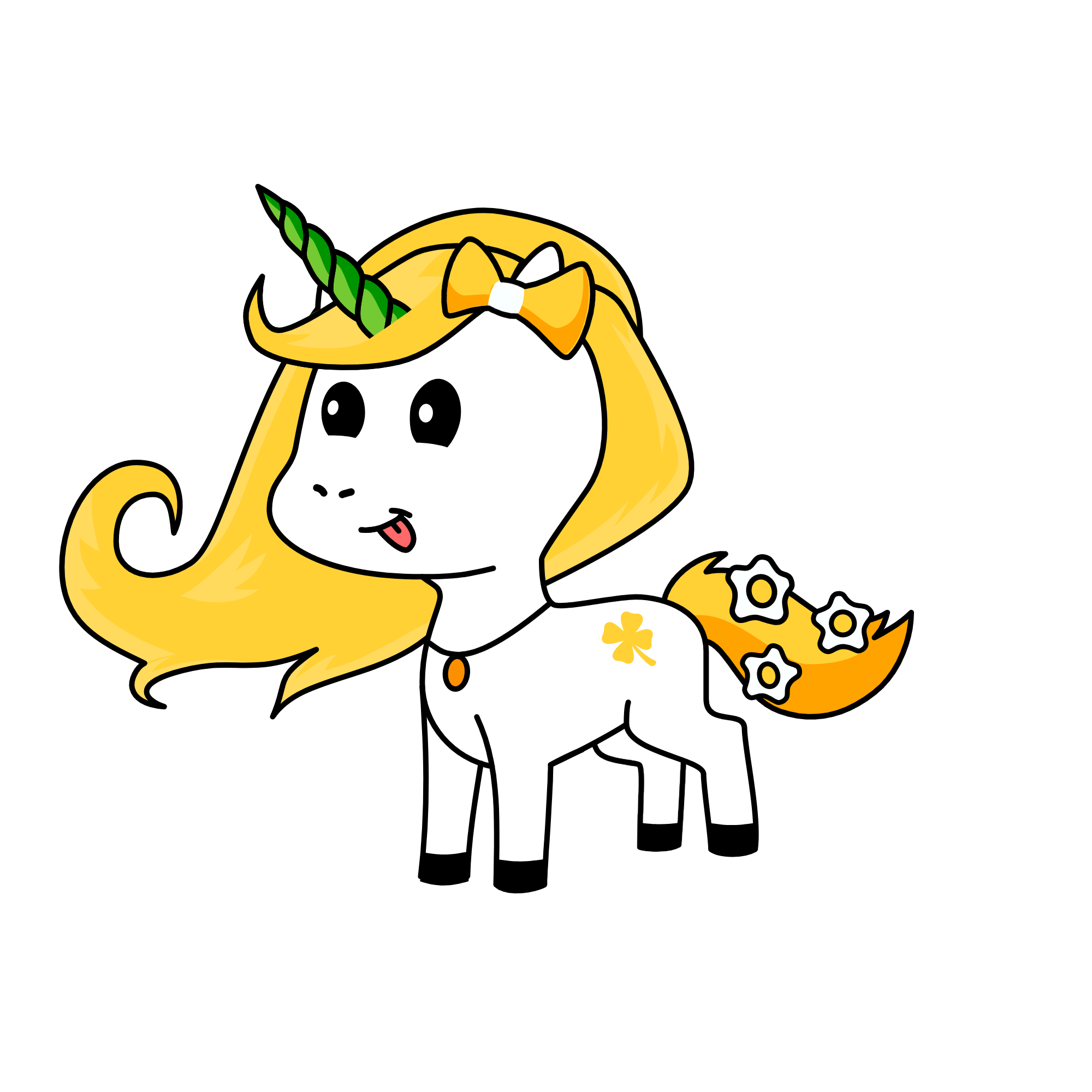 Orange Blossom, the unicorn