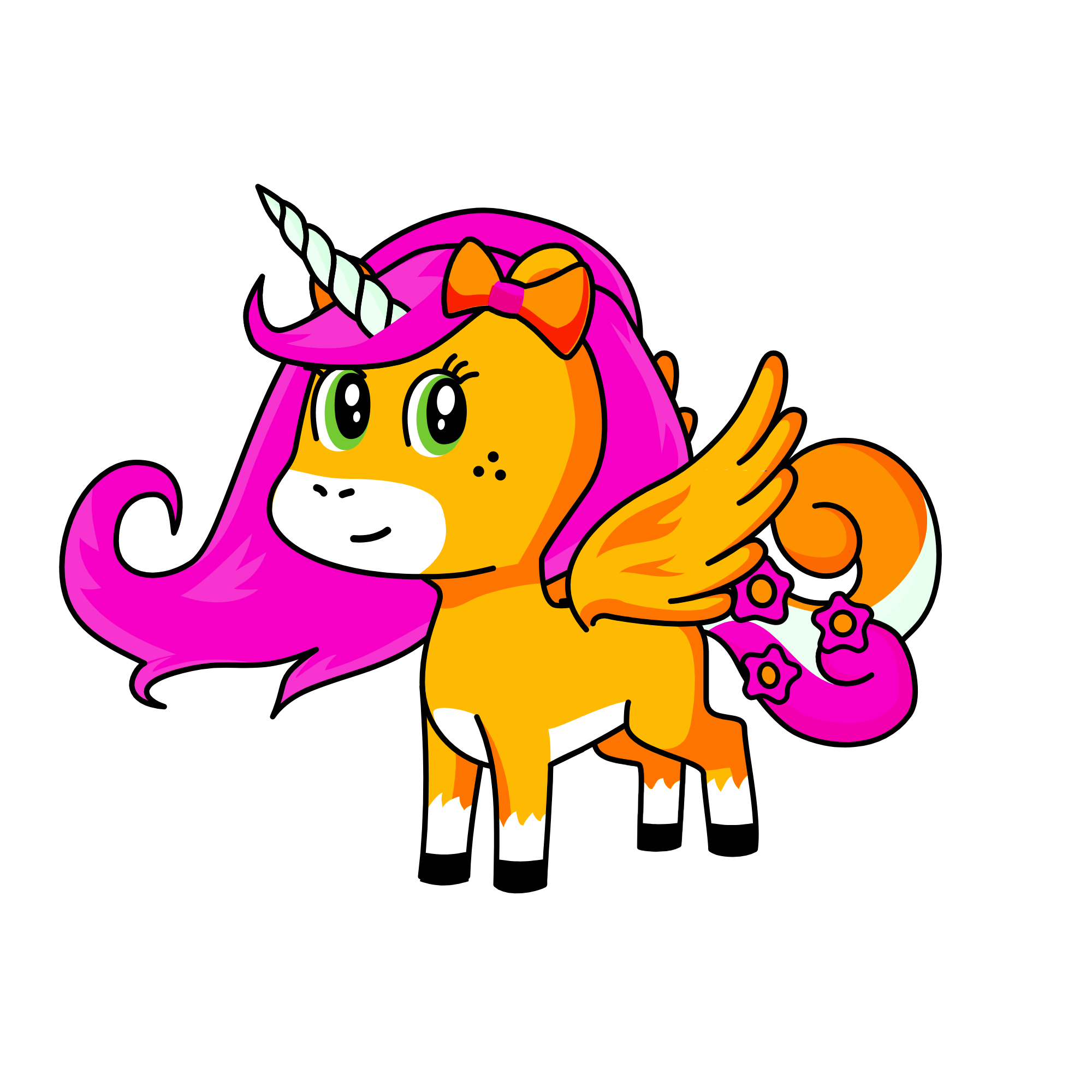 pink, the unicorn