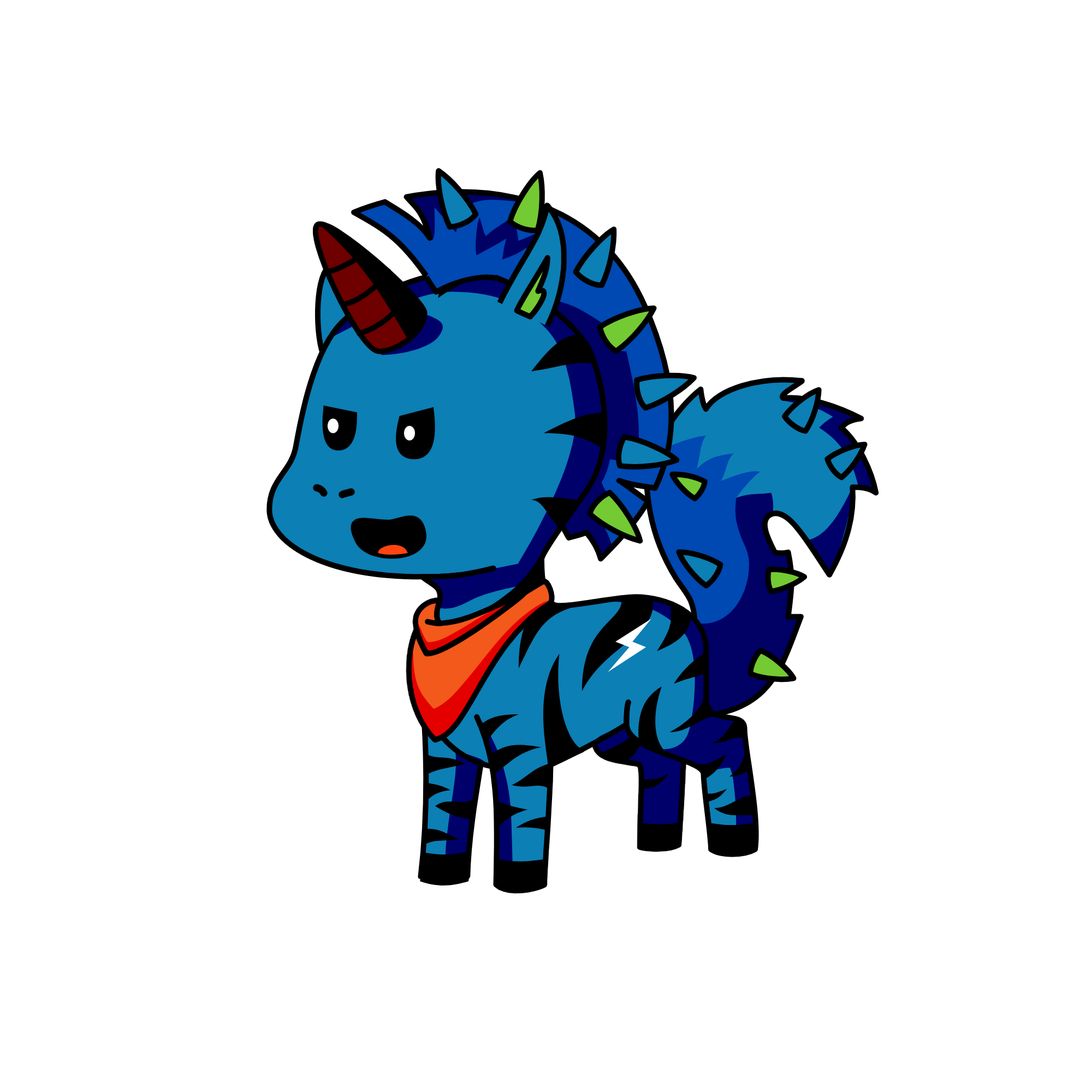 SpikeSphere, the unicorn