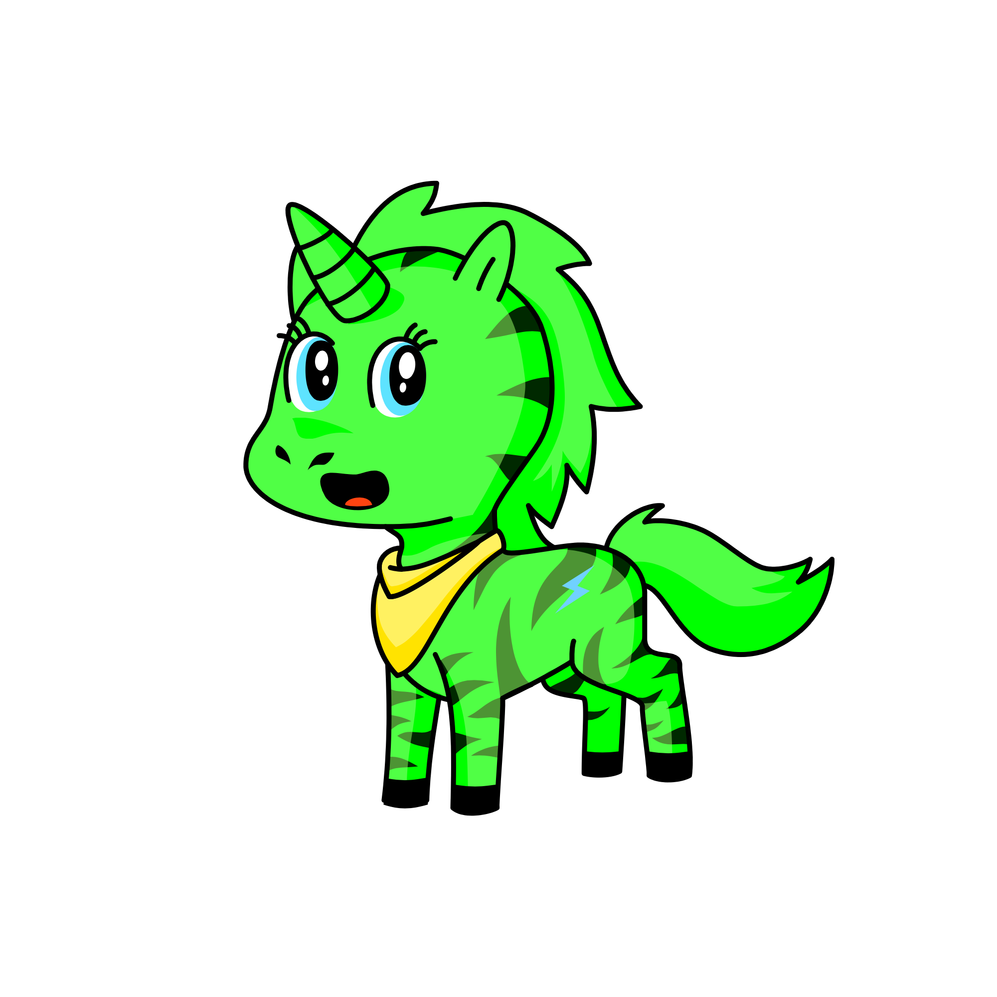 Gold , the unicorn