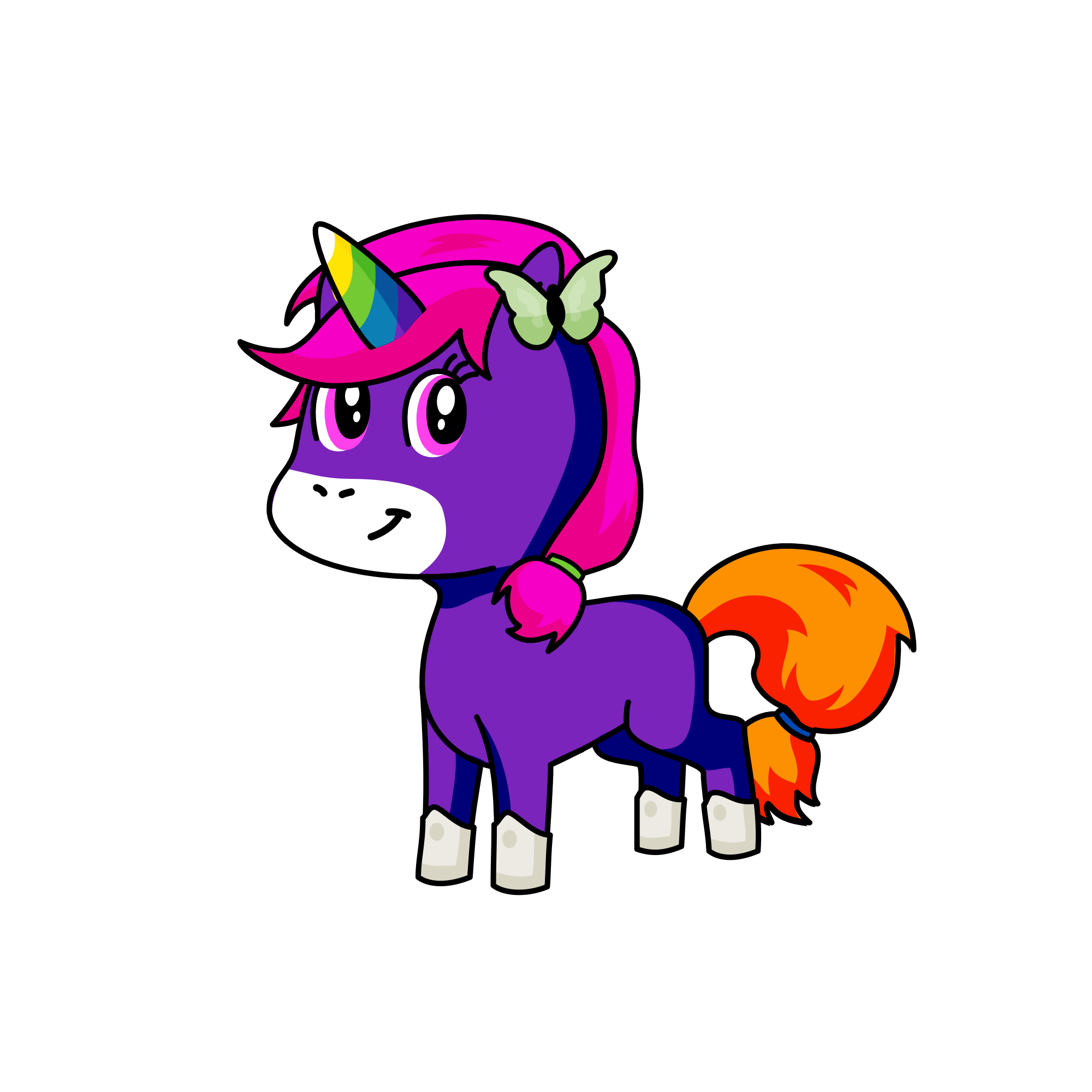 Rapunzel, the unicorn