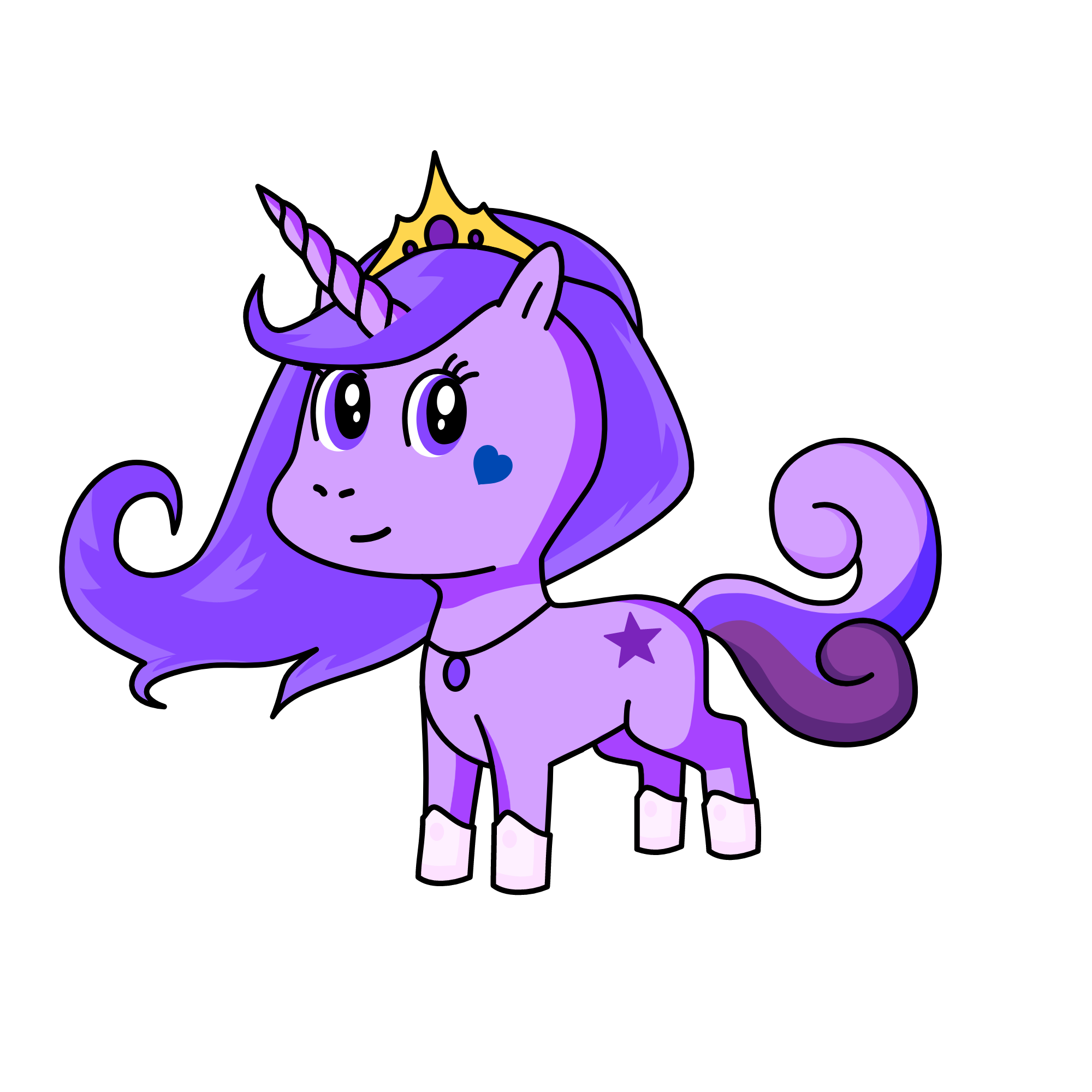 Violet, the unicorn