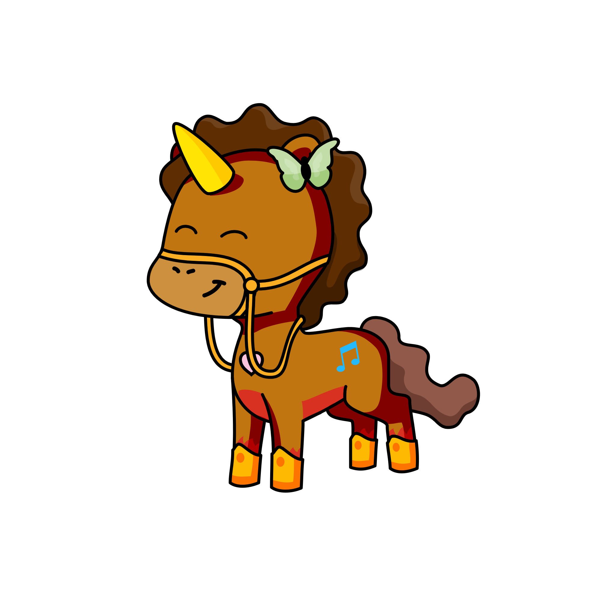Brownie, the unicorn