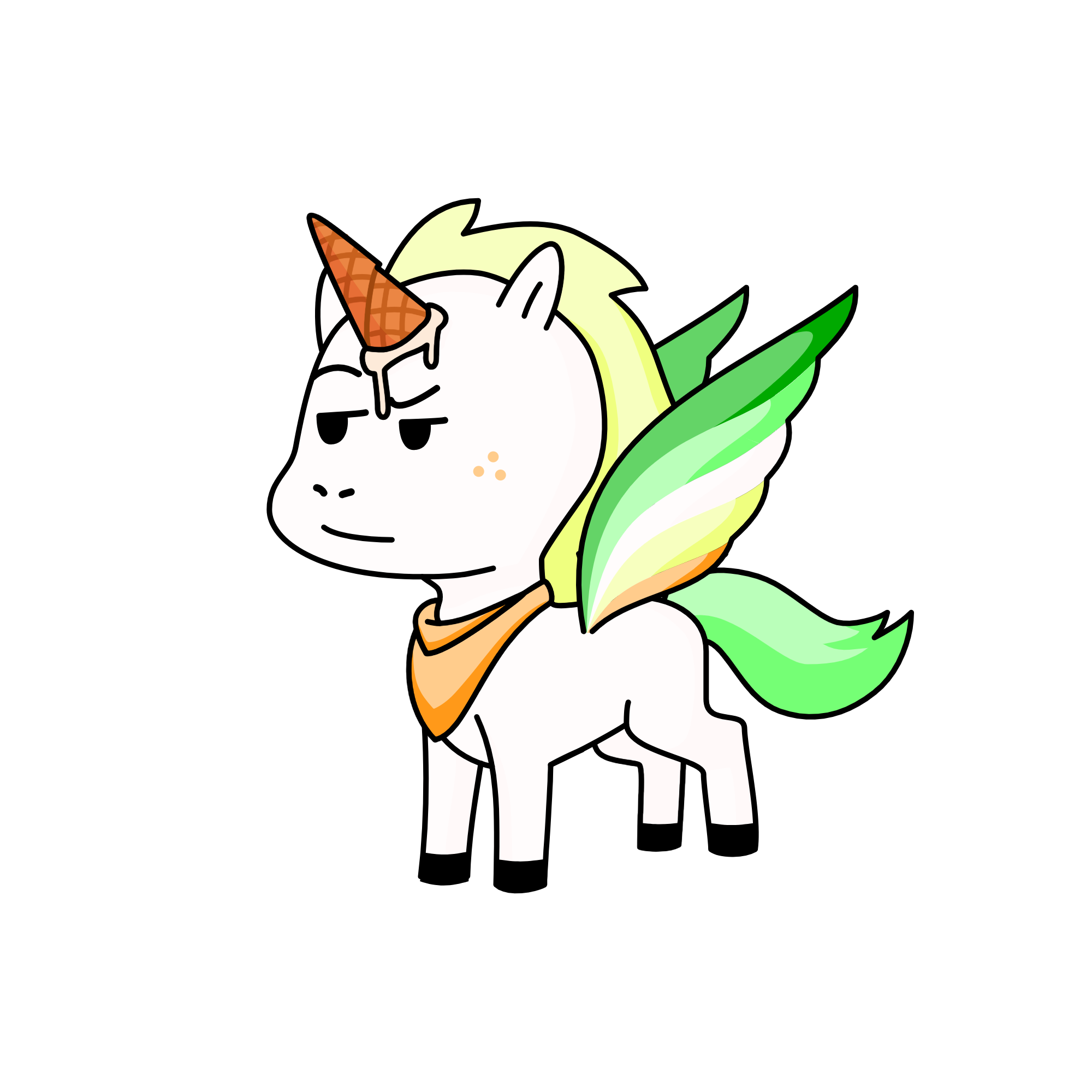daddy pig, the unicorn