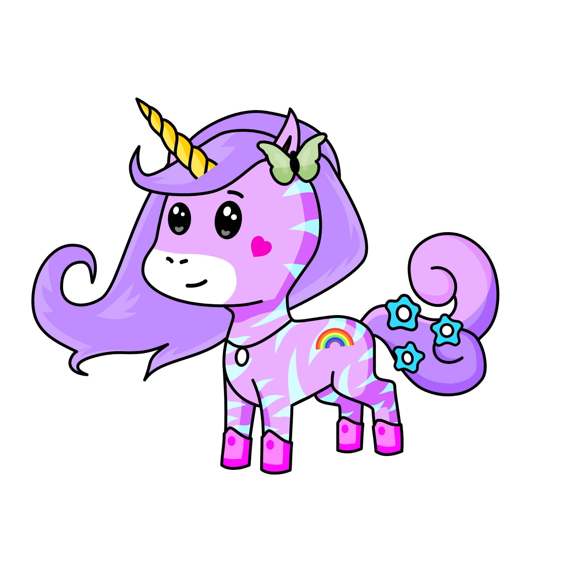 lavender, the unicorn