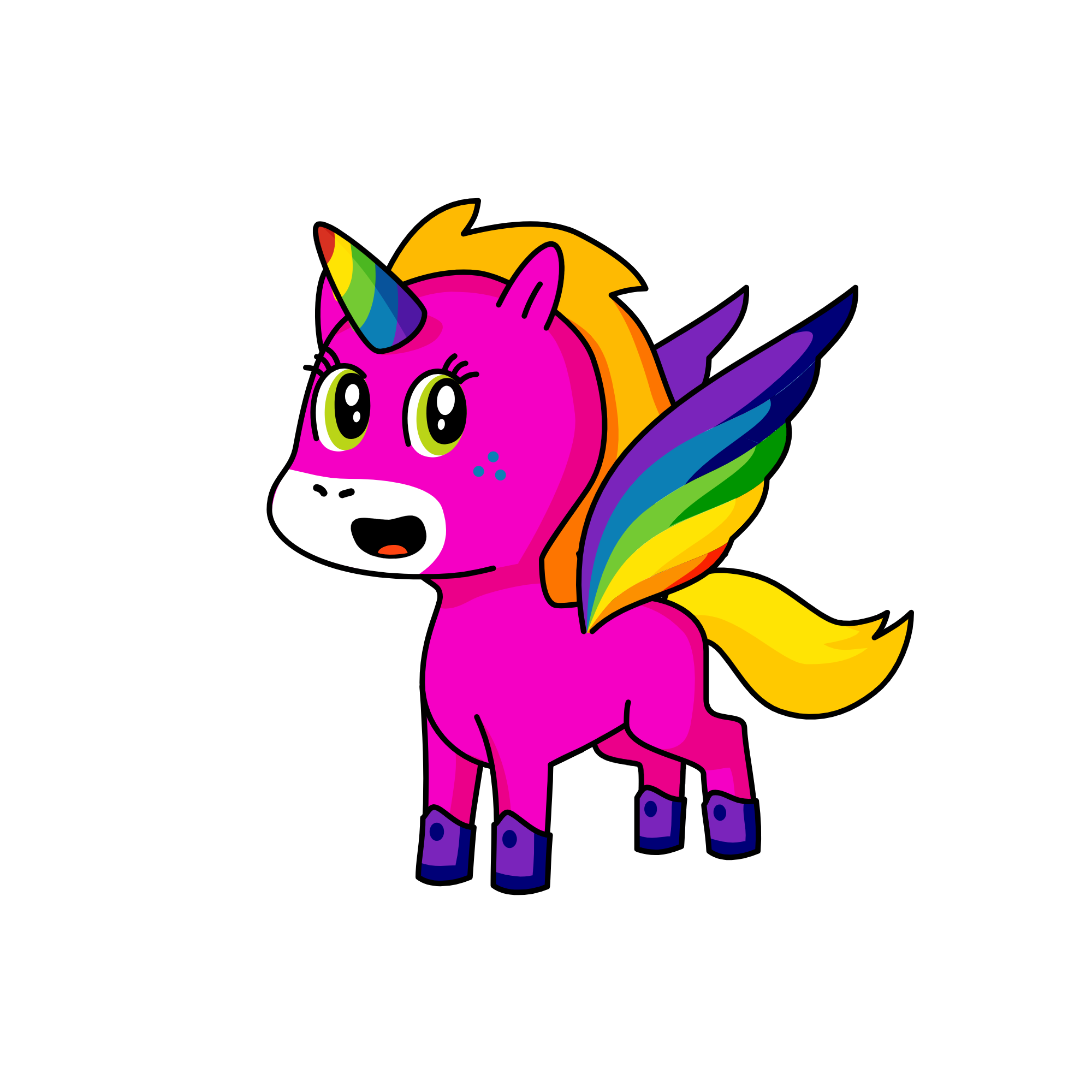 Rambow, the unicorn