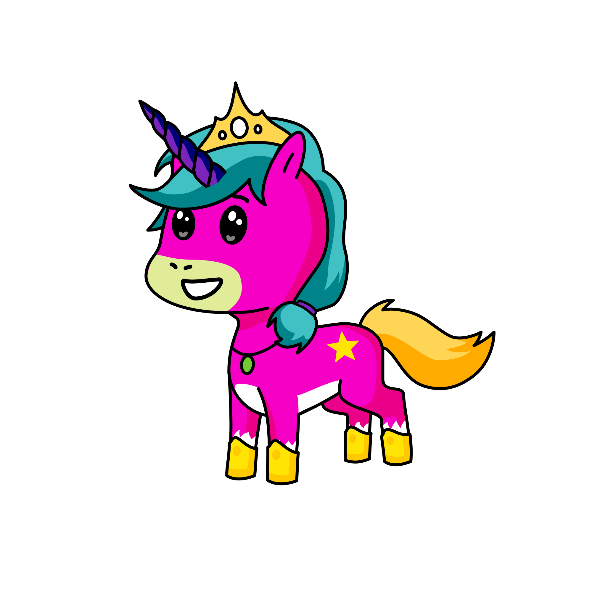 Queen Ella, the unicorn