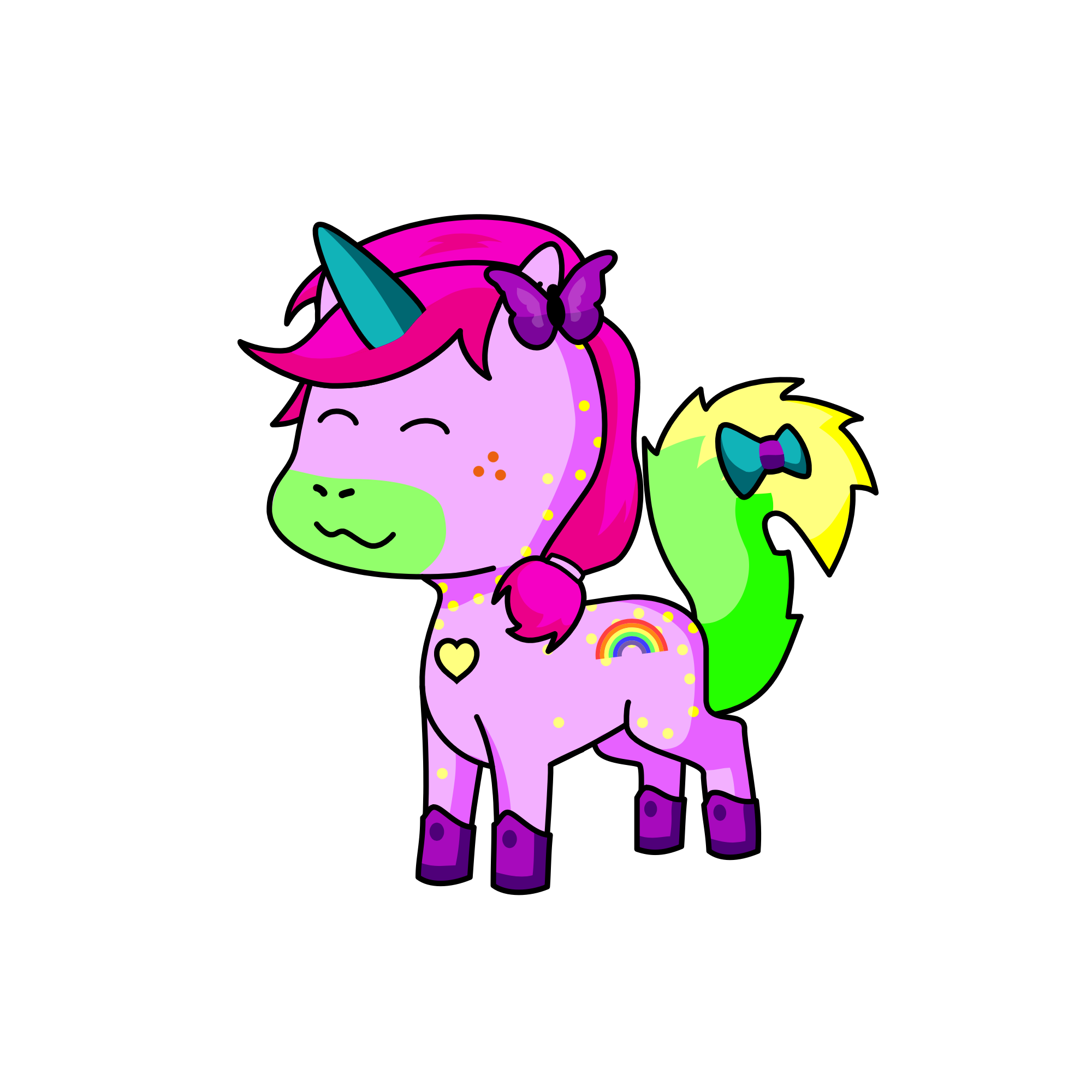 Cute unicorn , the unicorn