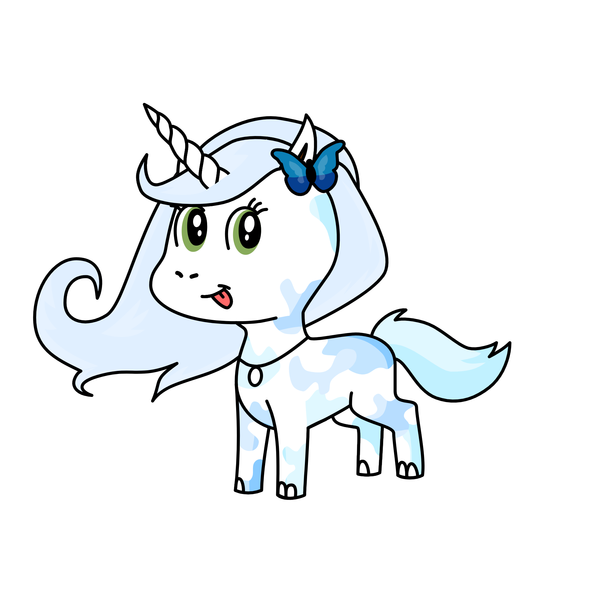 flutterby, the unicorn