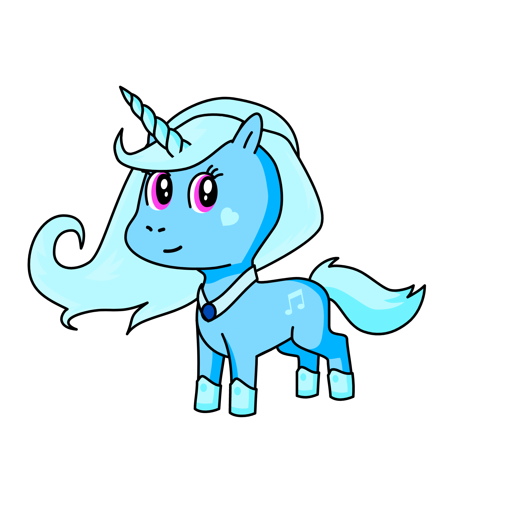 snowy, the unicorn