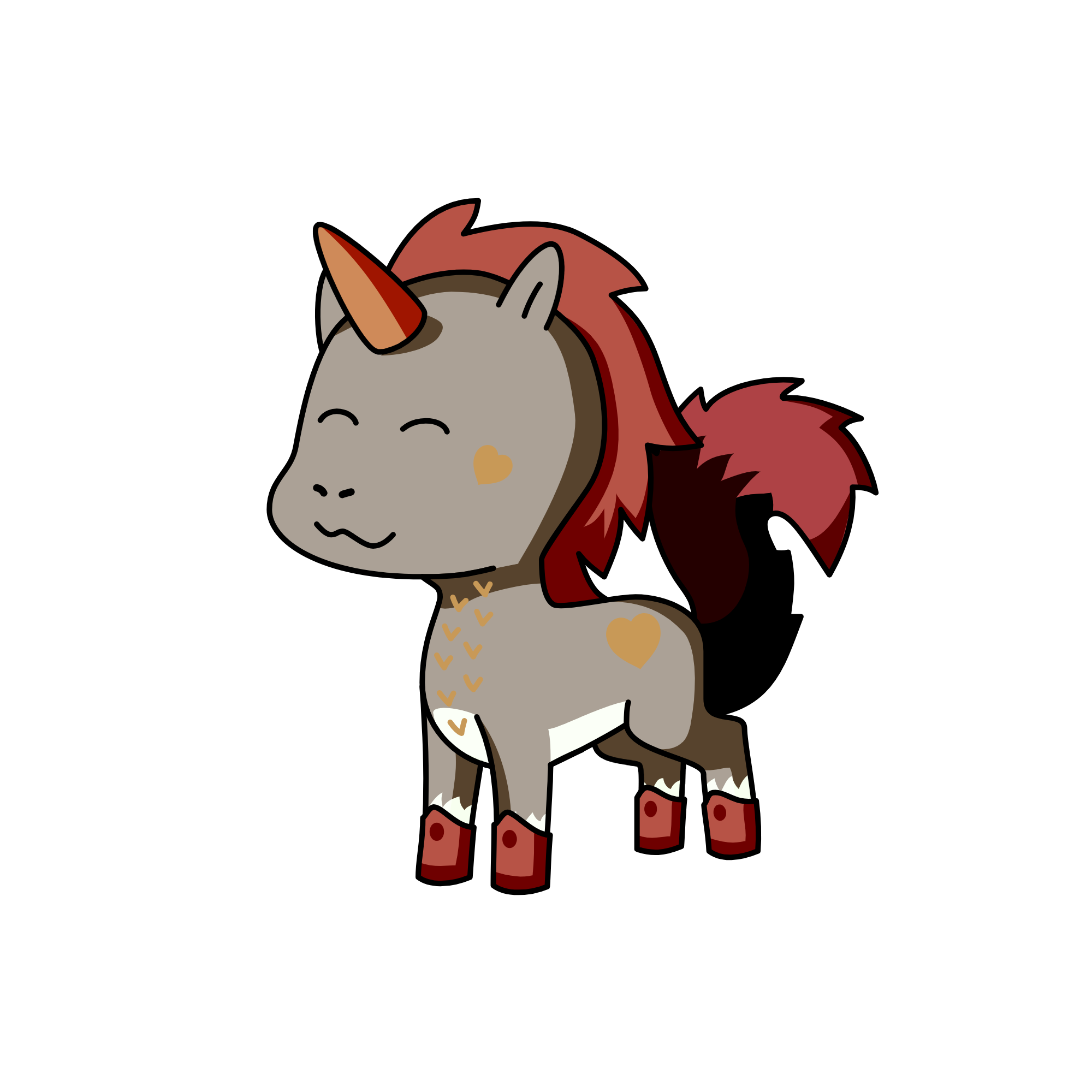 Squirrel unicorn , the unicorn