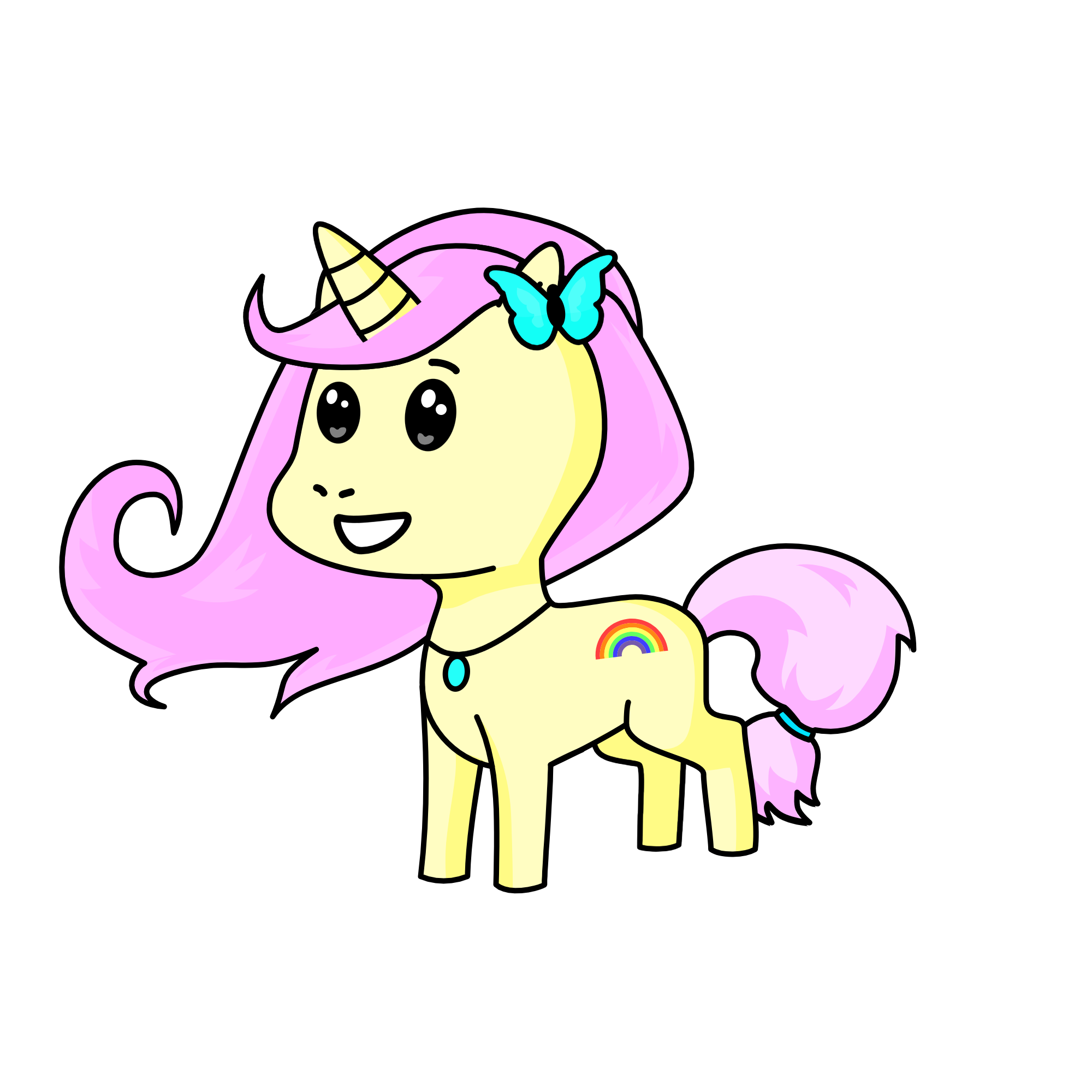Fluttershy, the unicorn