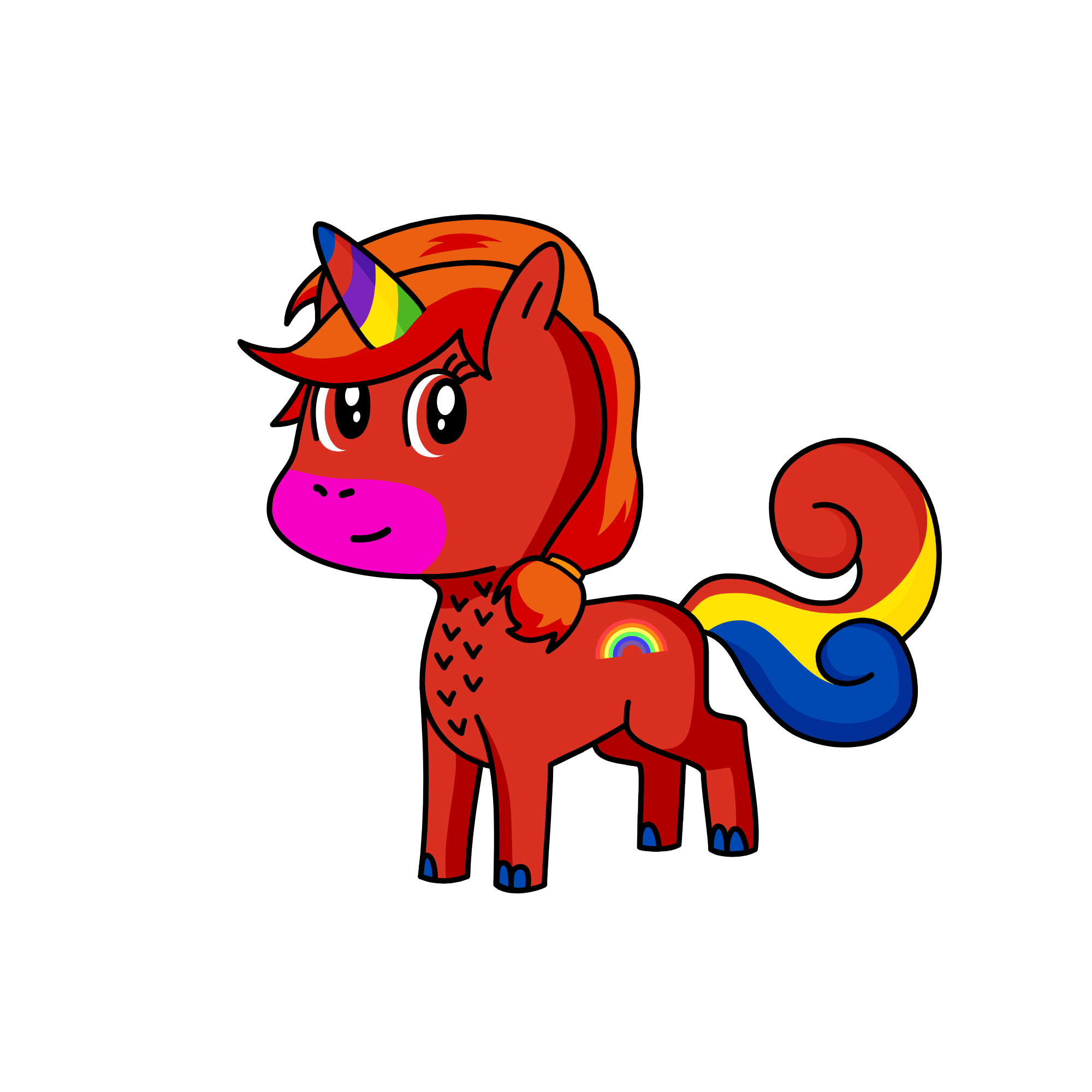 Rainbow Heart, the unicorn