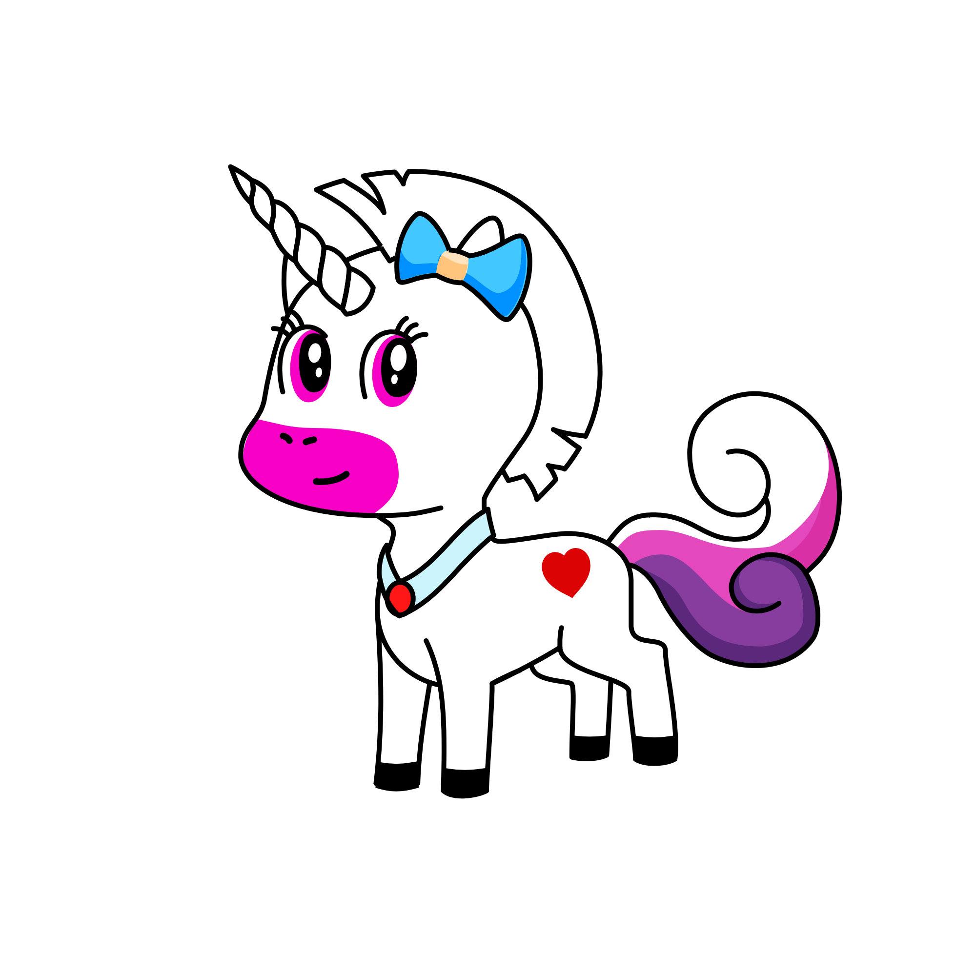 Poo, the unicorn
