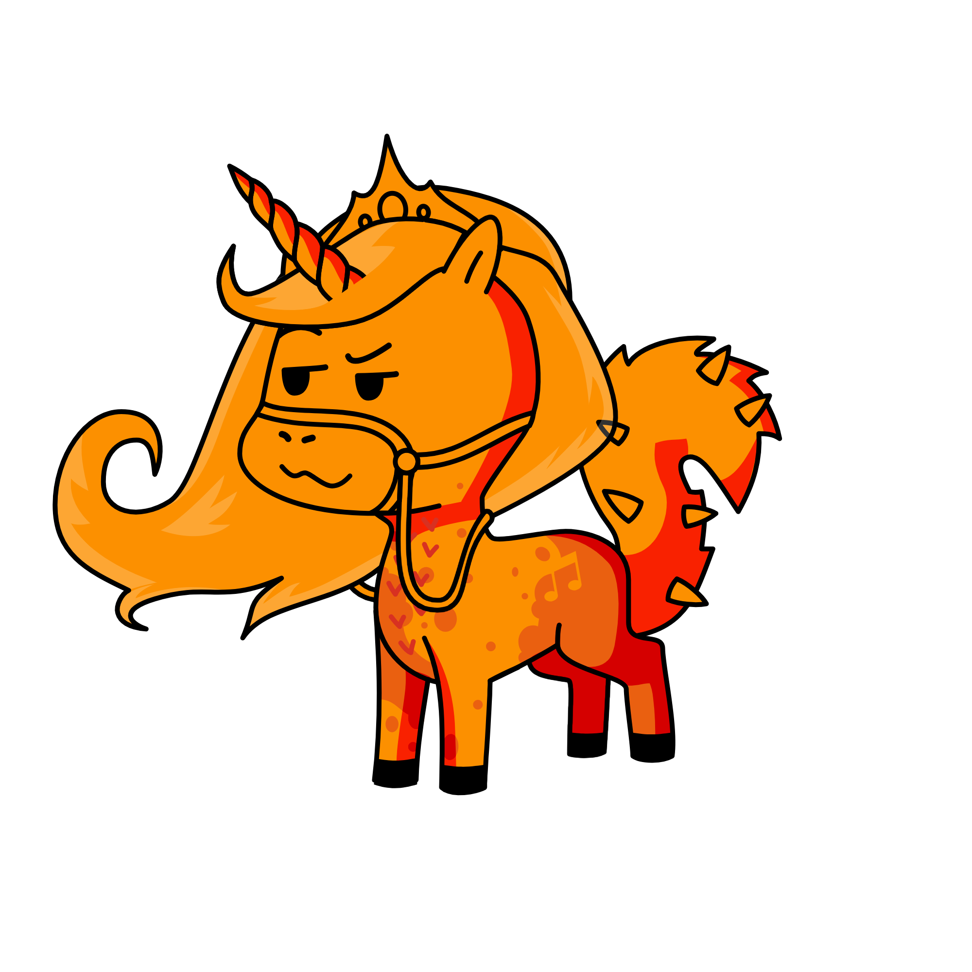 orangeeee, the unicorn