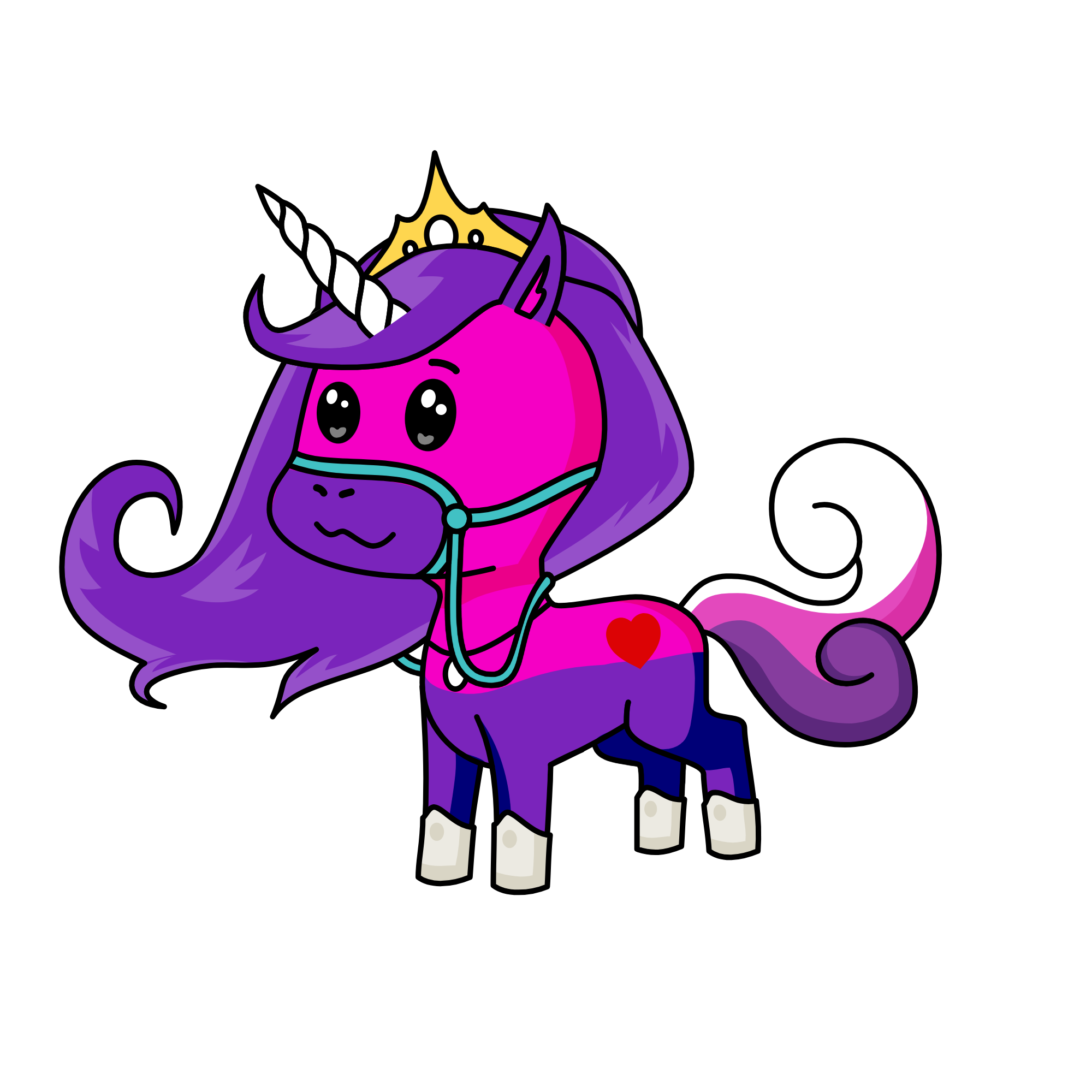 illeana and Helena, the unicorn