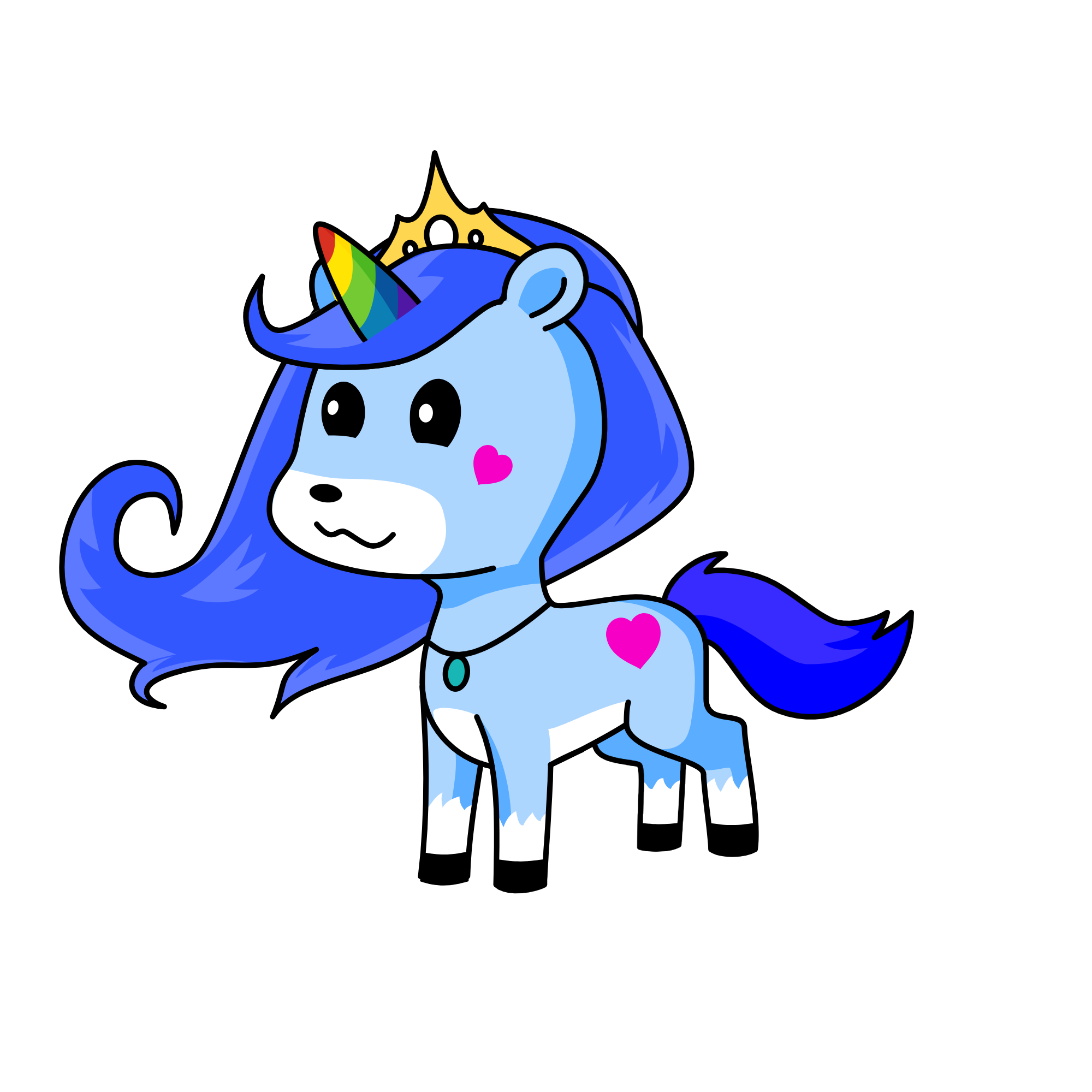 snowy, the unicorn