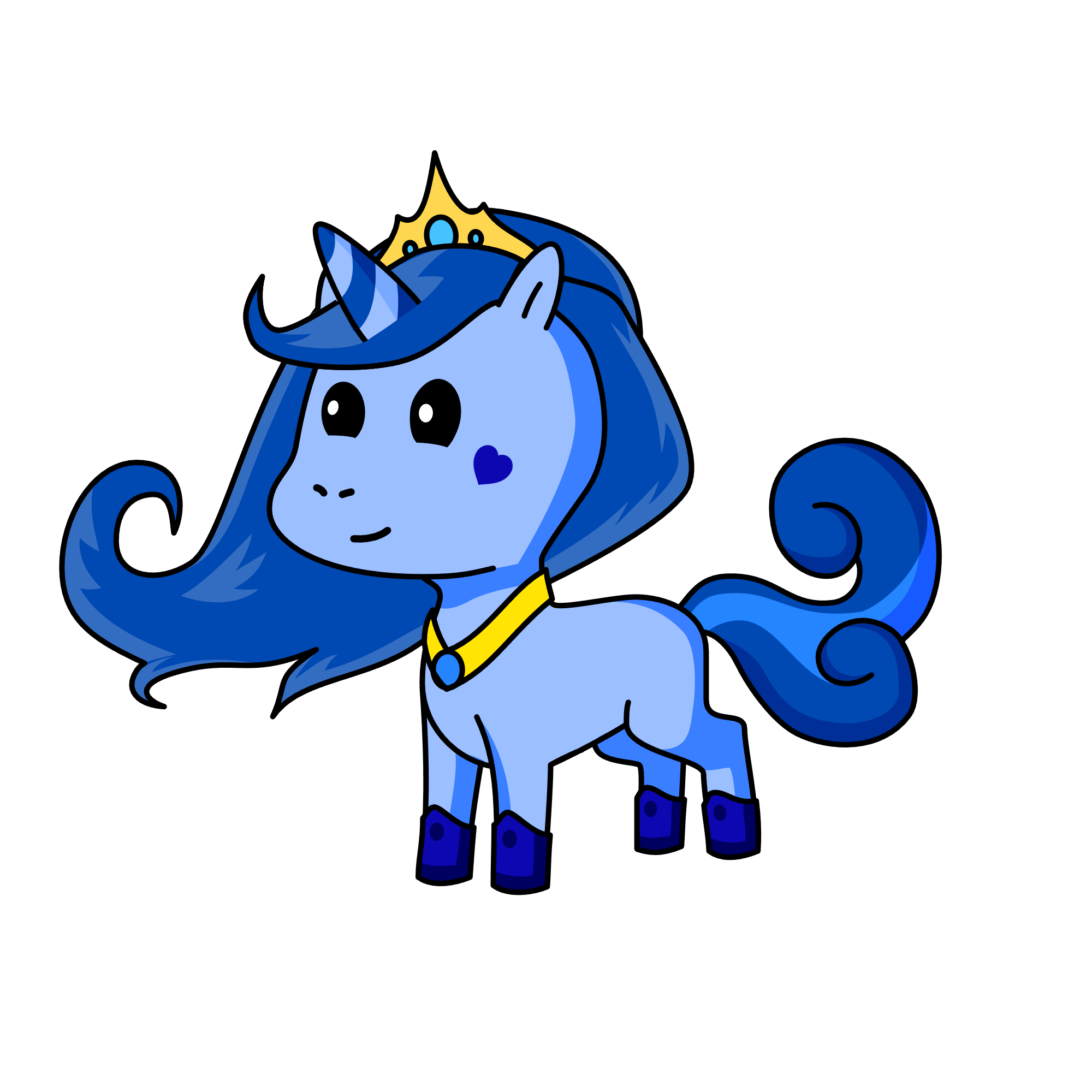 Aqua Queen, the unicorn