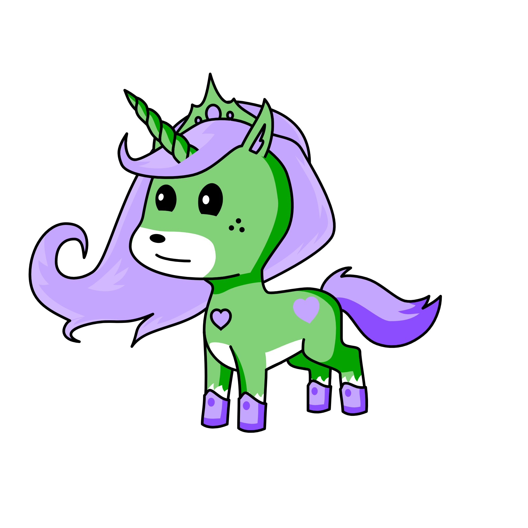 Forest Love, the unicorn