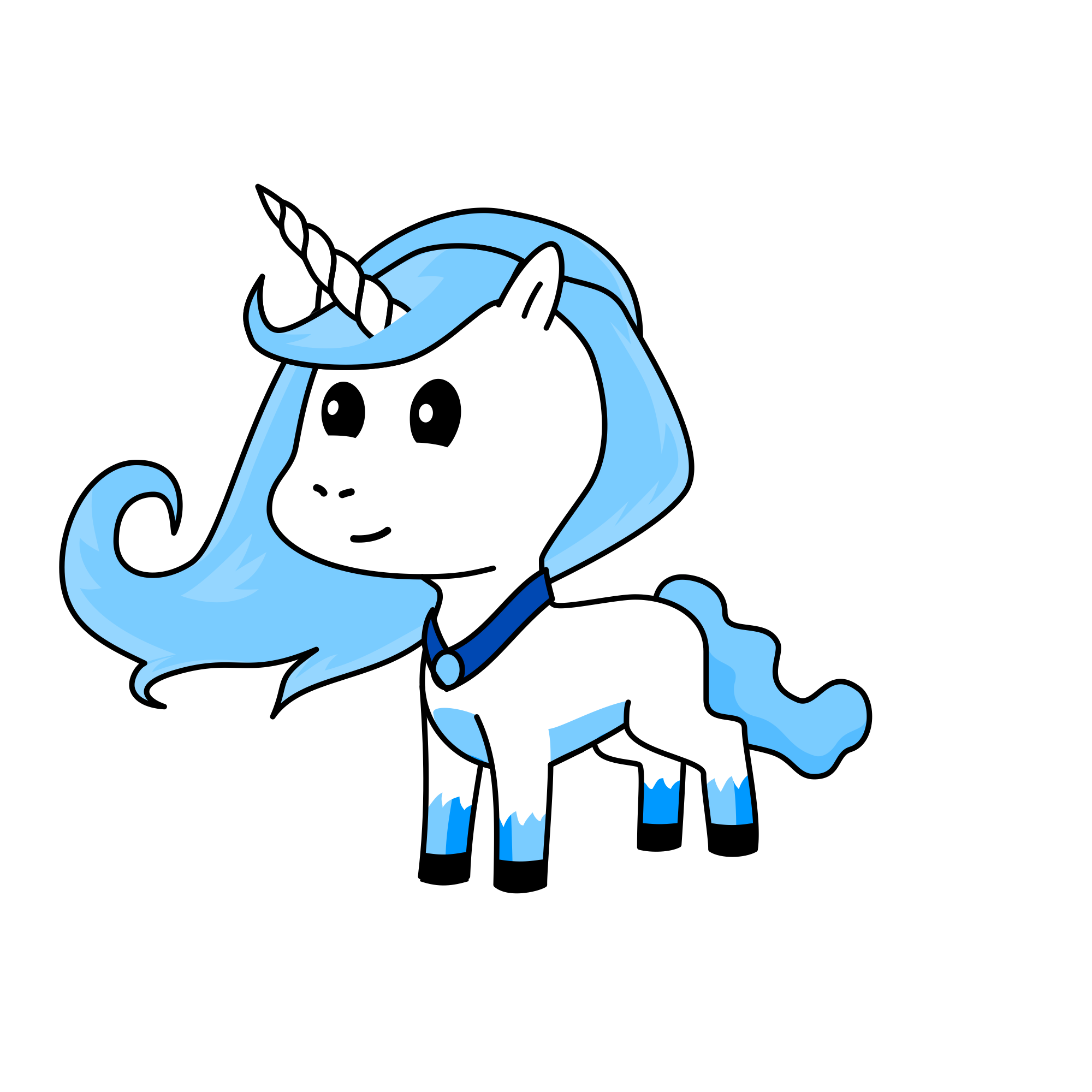 Glacier, the unicorn