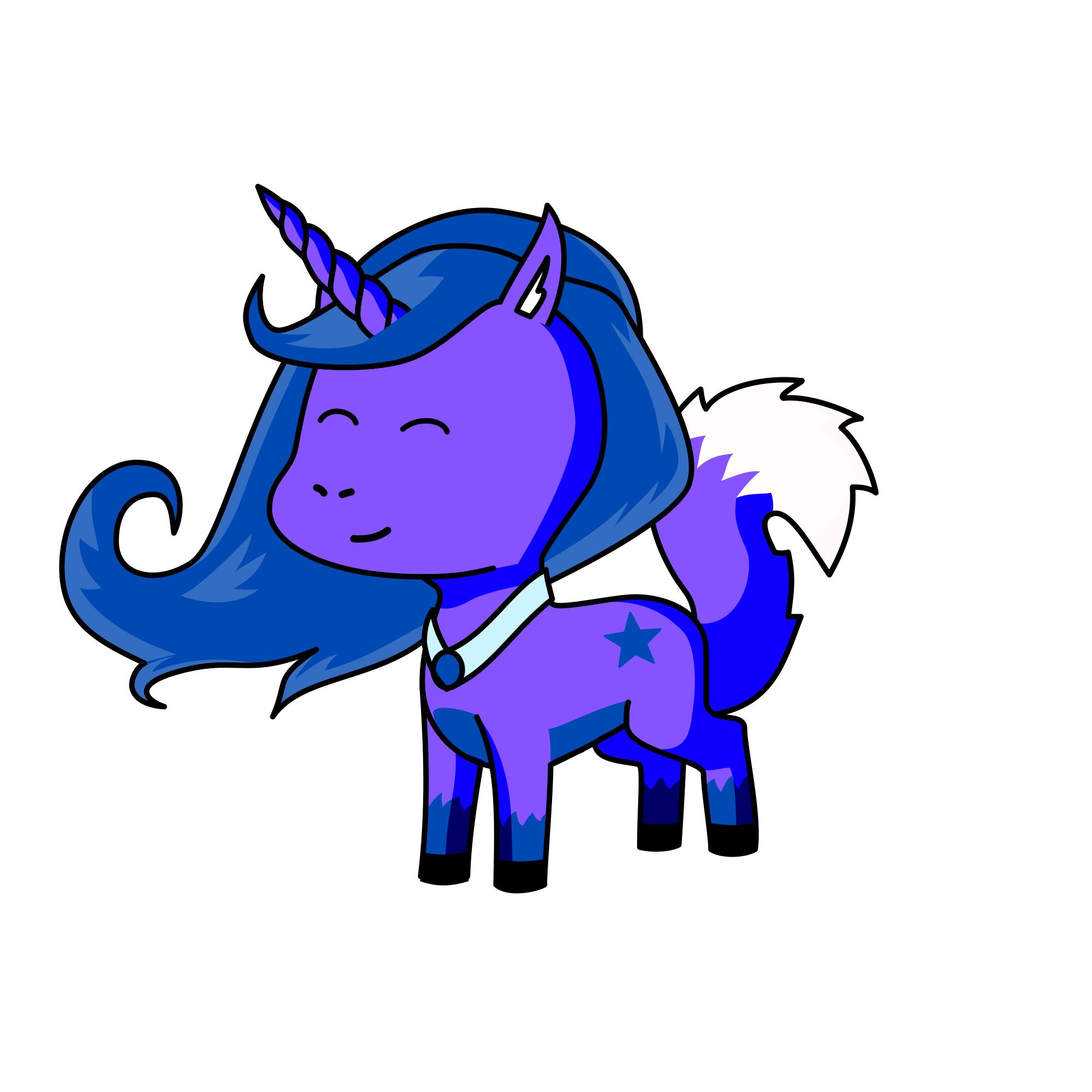 Sapphire, the unicorn