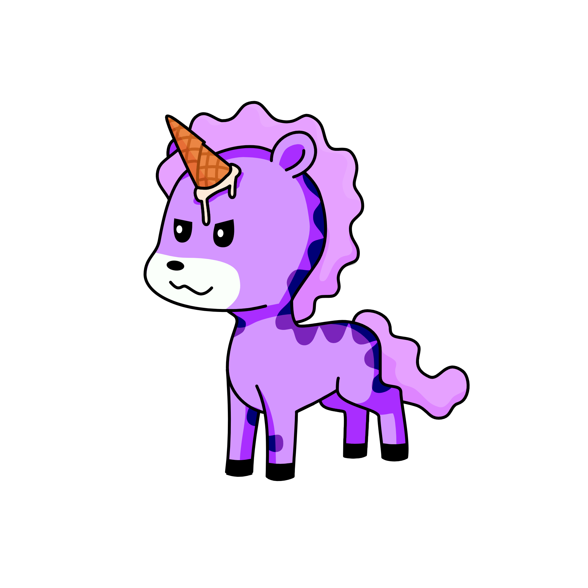 Lavender, the unicorn