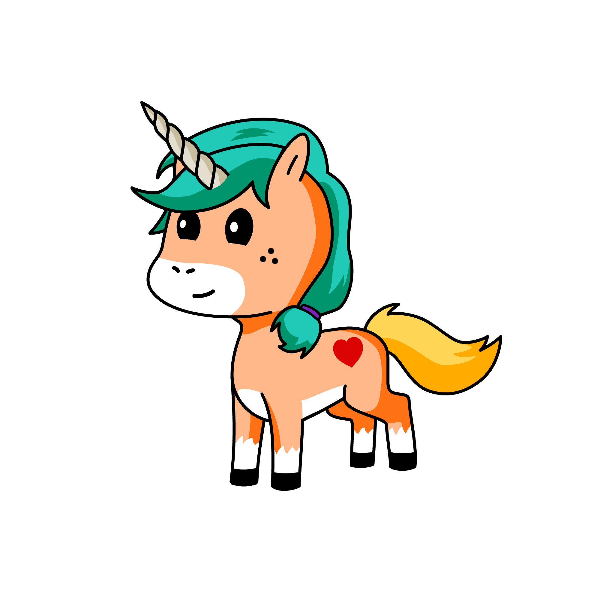 peach, the unicorn