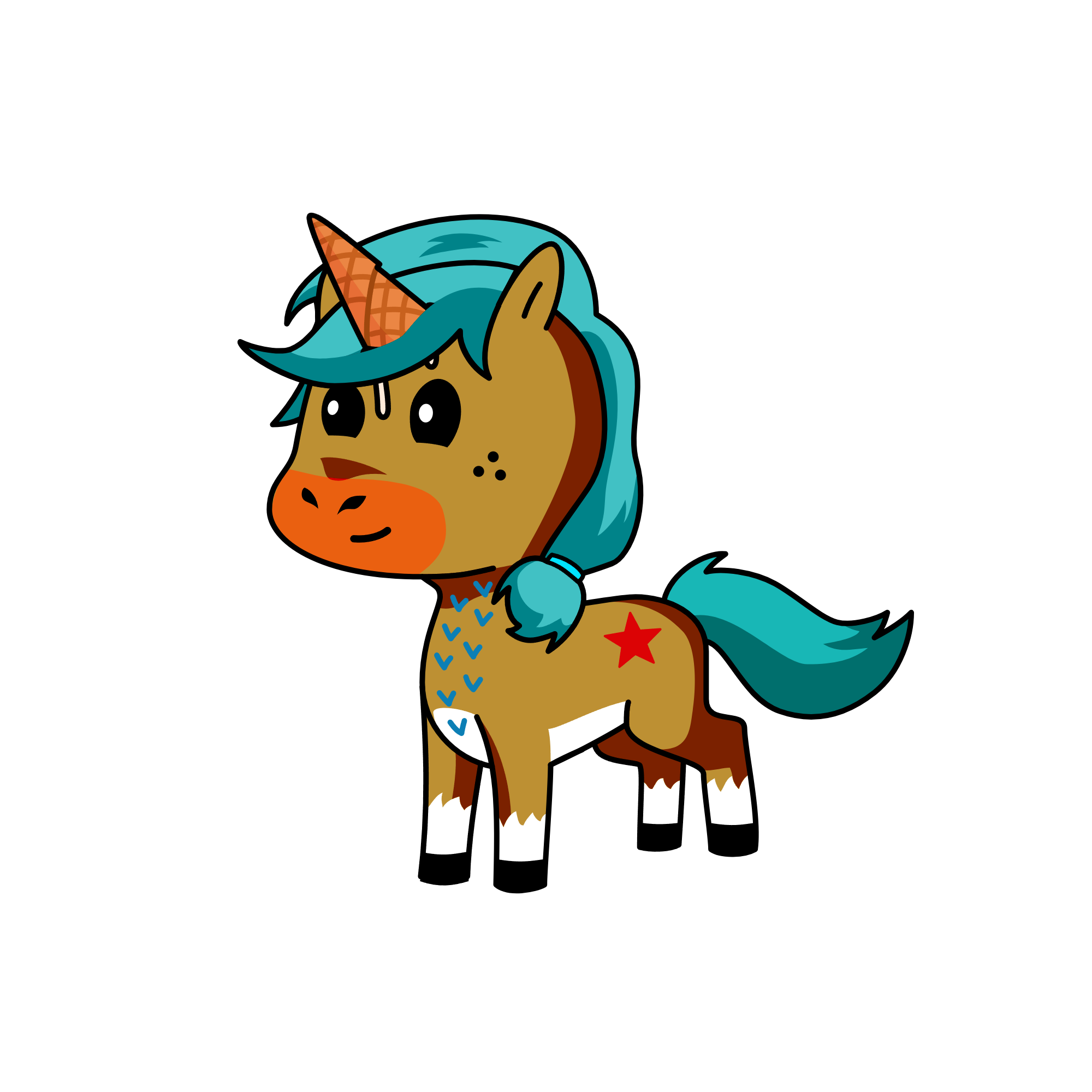 Cream, the unicorn