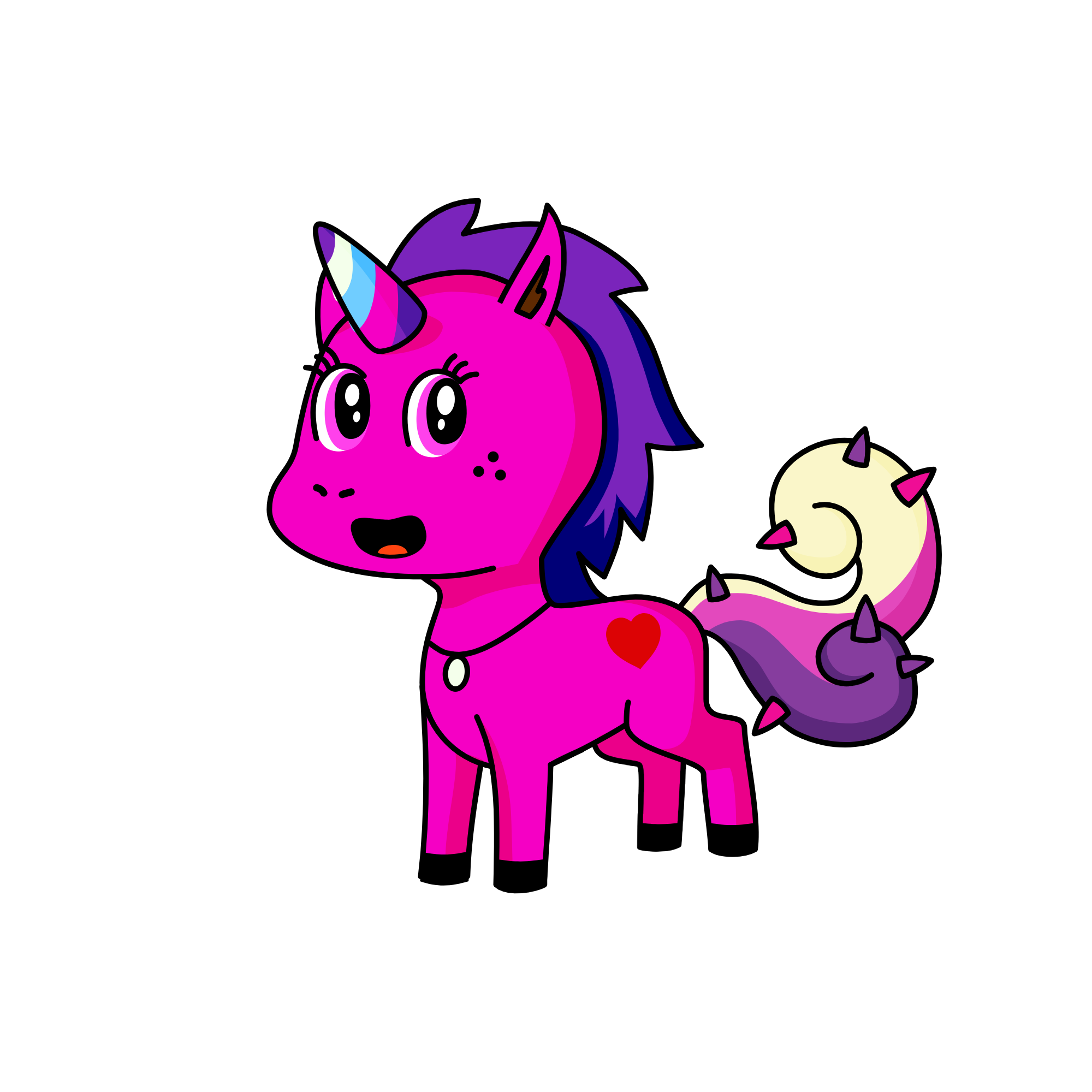 Flabnimba gosip pinky luntic, the unicorn