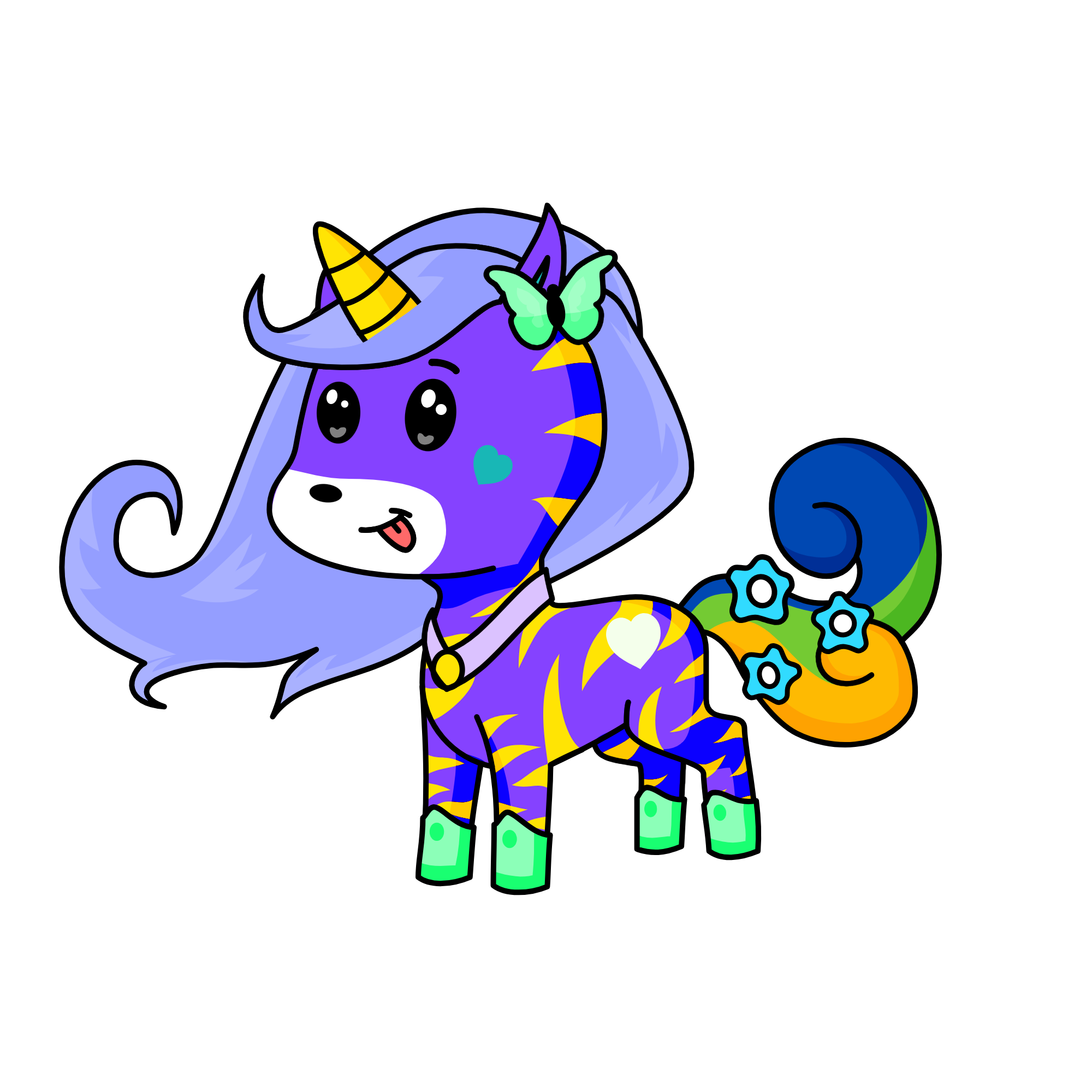 Sparkle glitter fritter  no no kind lessiea, the unicorn