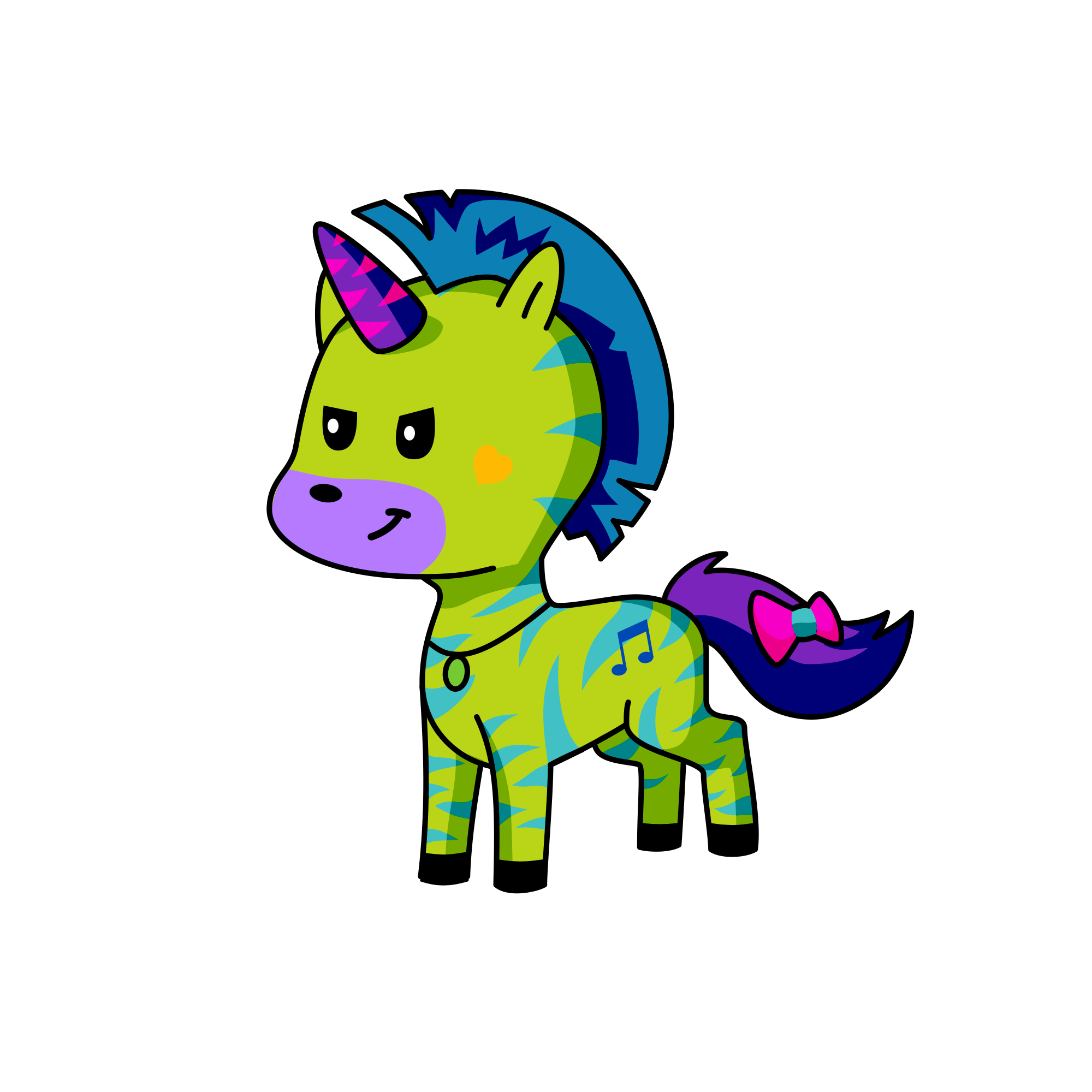 Poop oh, the unicorn