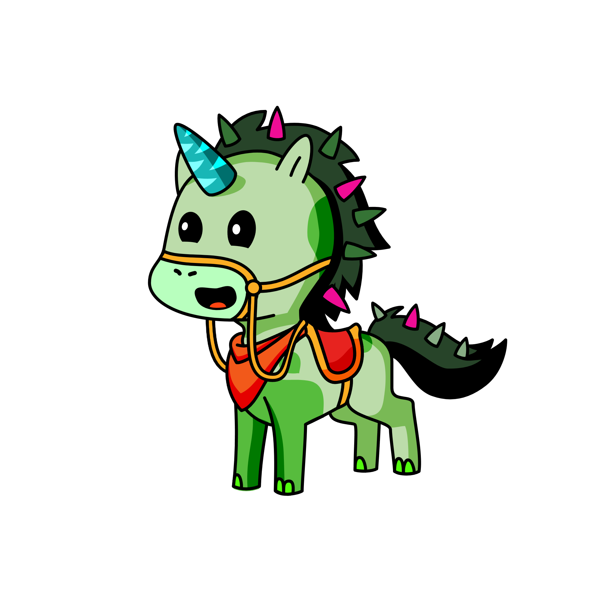greeny, the unicorn