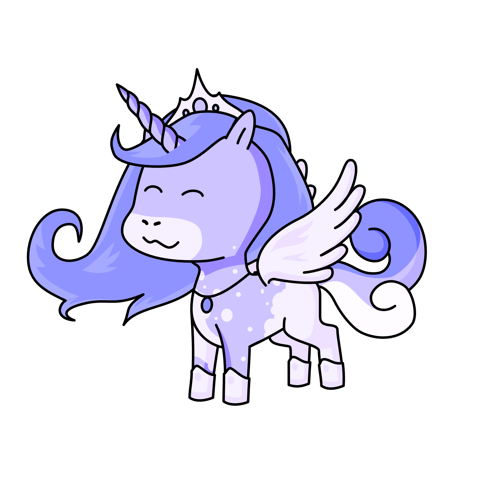 Periwinkle, the unicorn