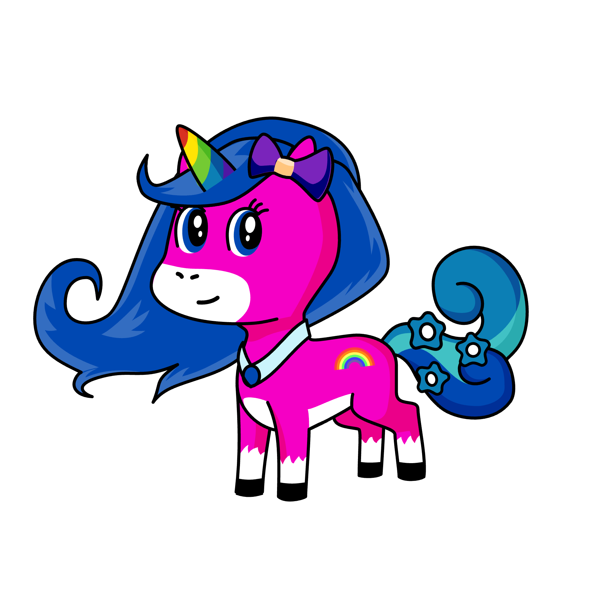 Snow flower, the unicorn