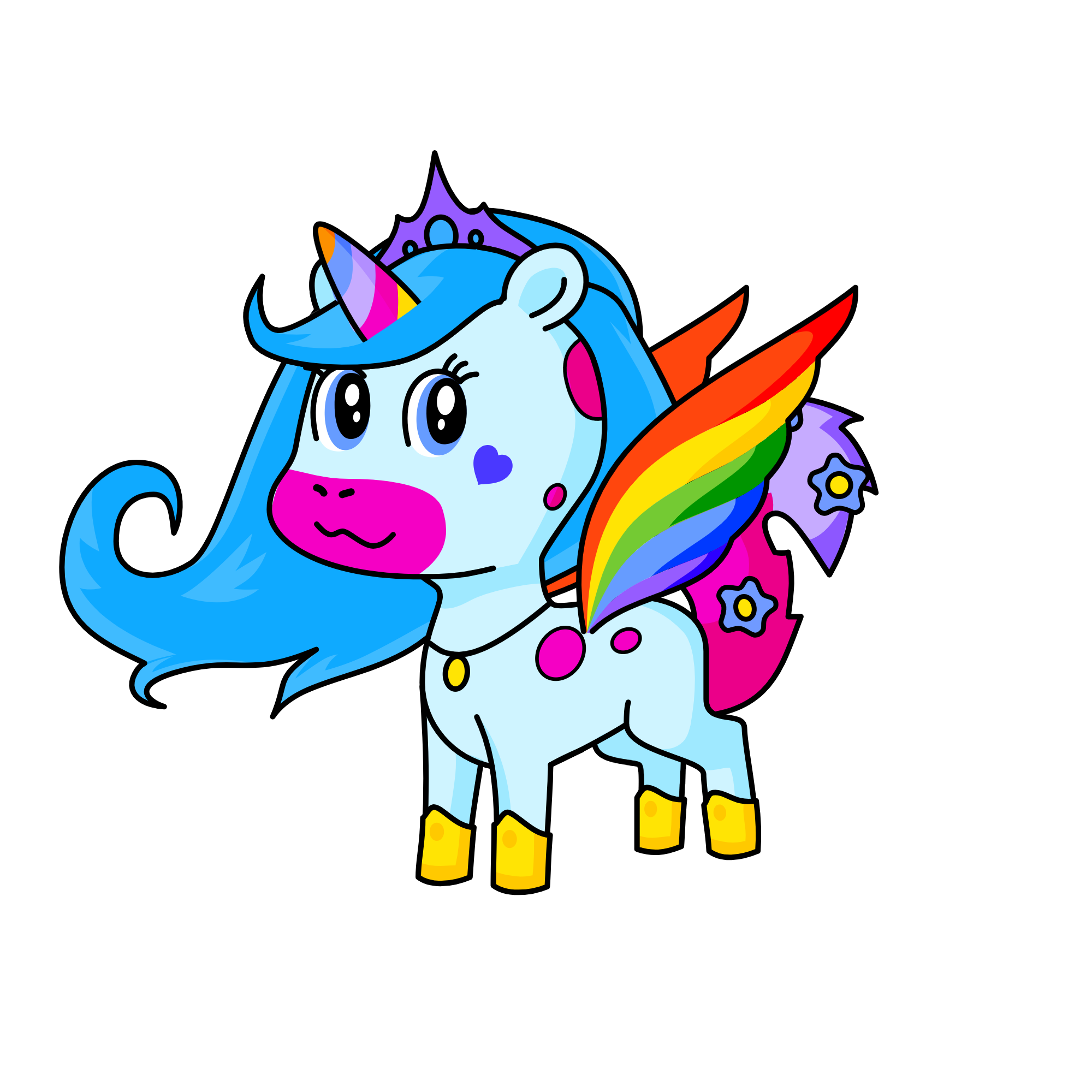 Rainbow Milk, the unicorn