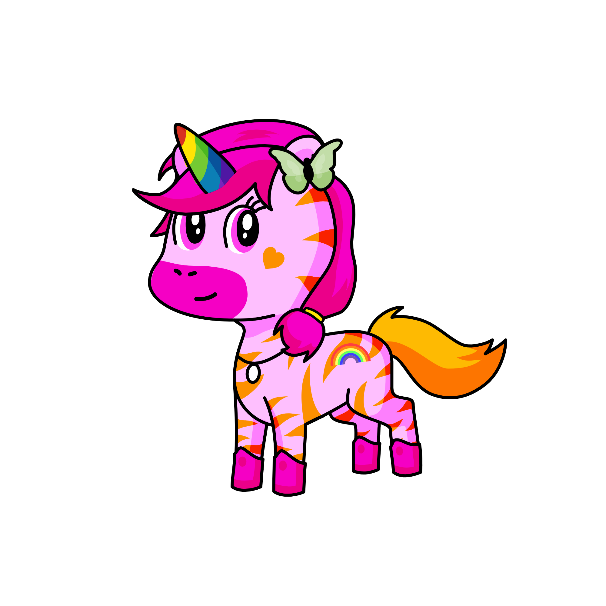 pinky unicorn, the unicorn