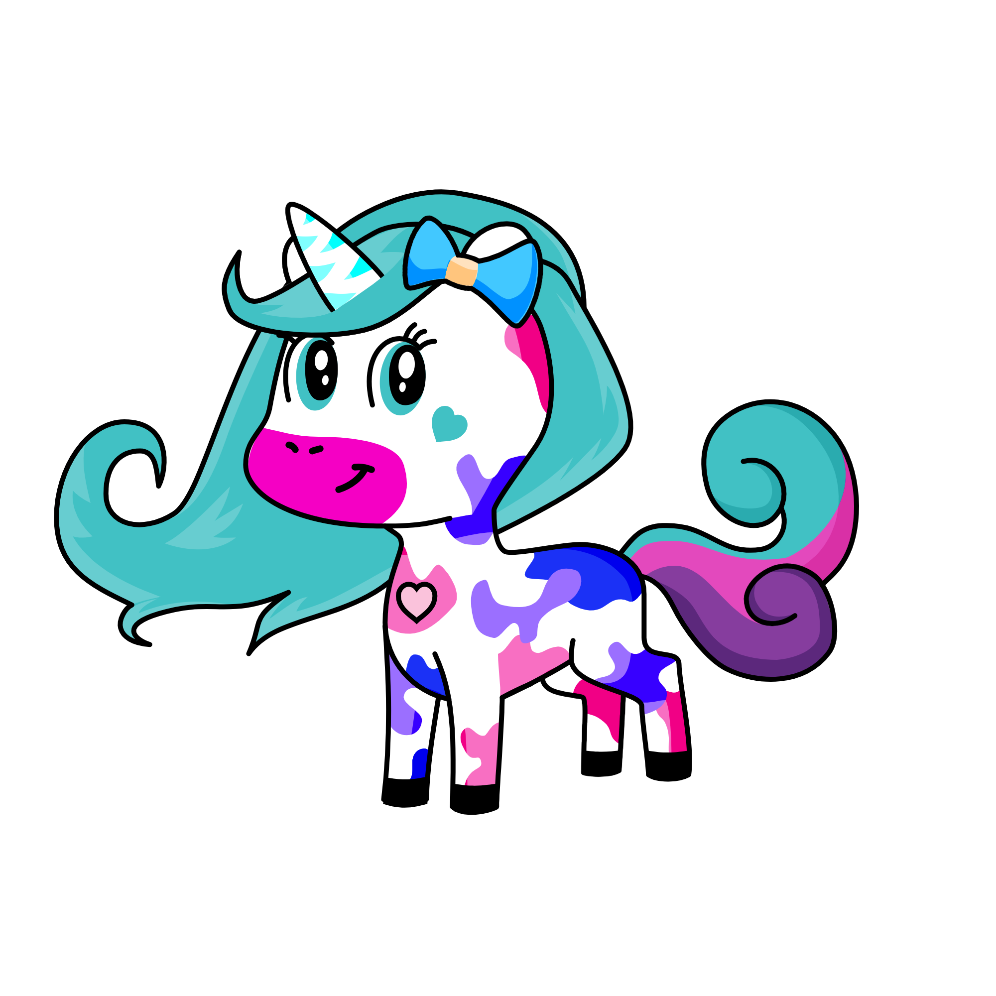 stitch rose, the unicorn