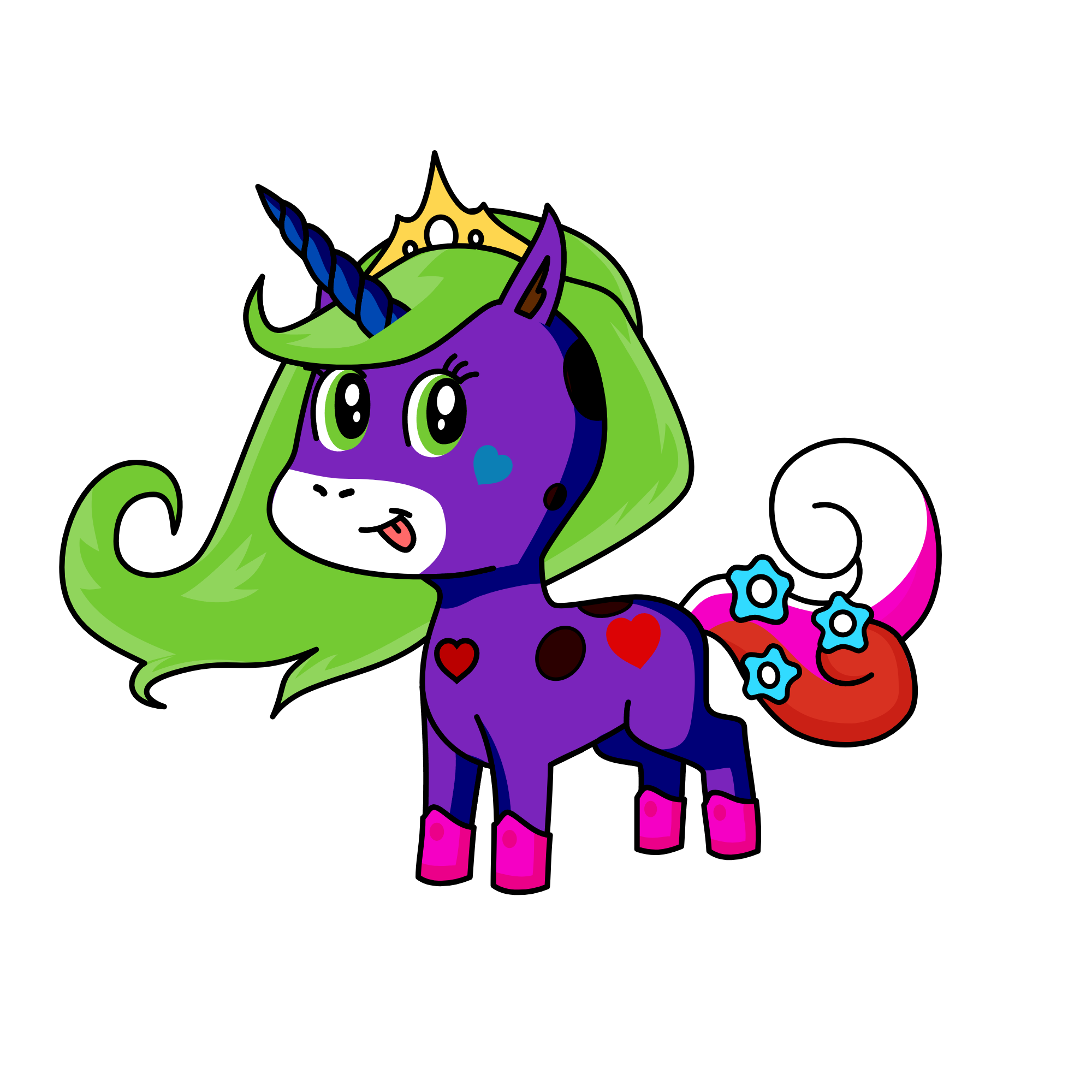 Cutie Patootie, the unicorn