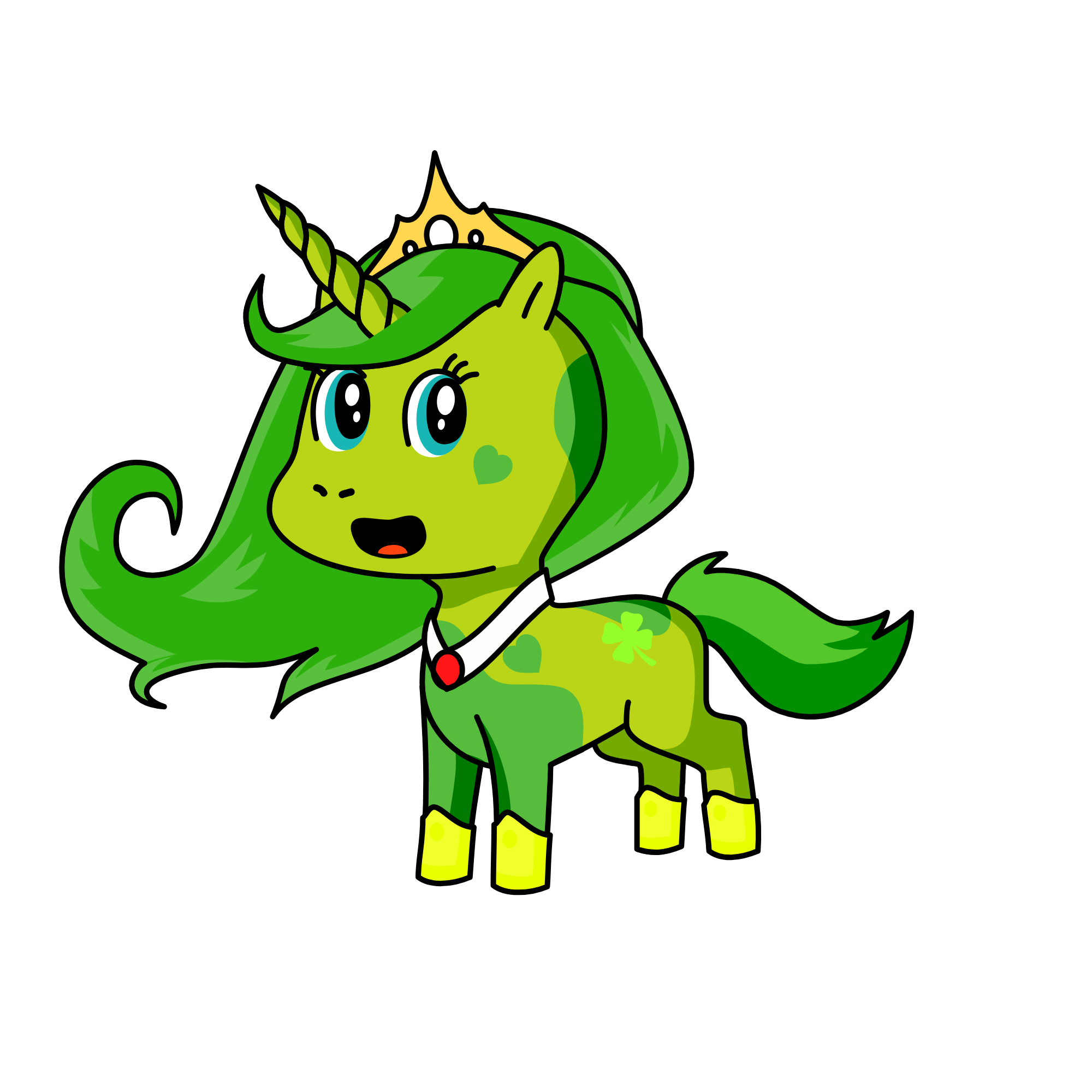 Azure Petunia, the unicorn