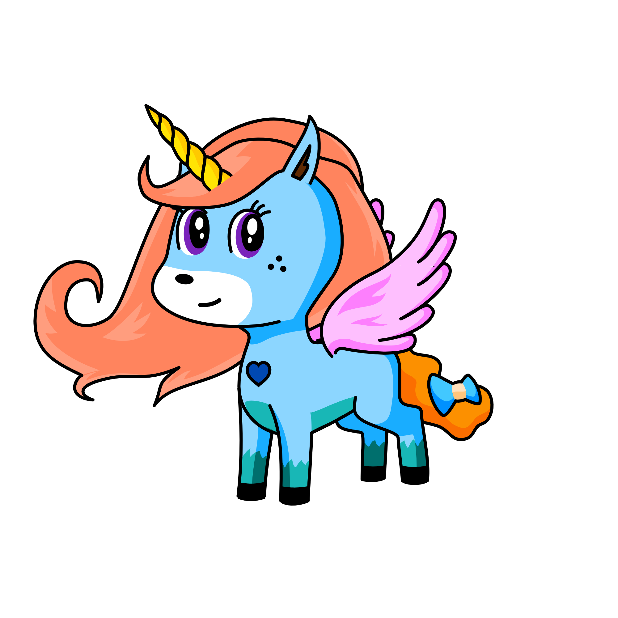 Winter, the unicorn