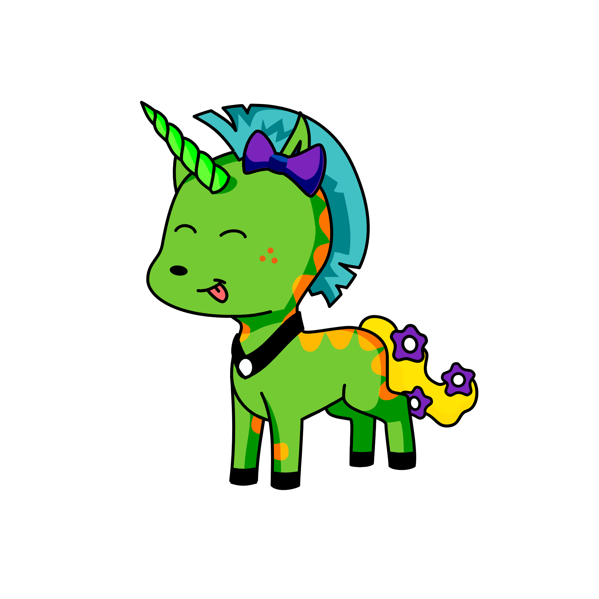 hairy, the unicorn