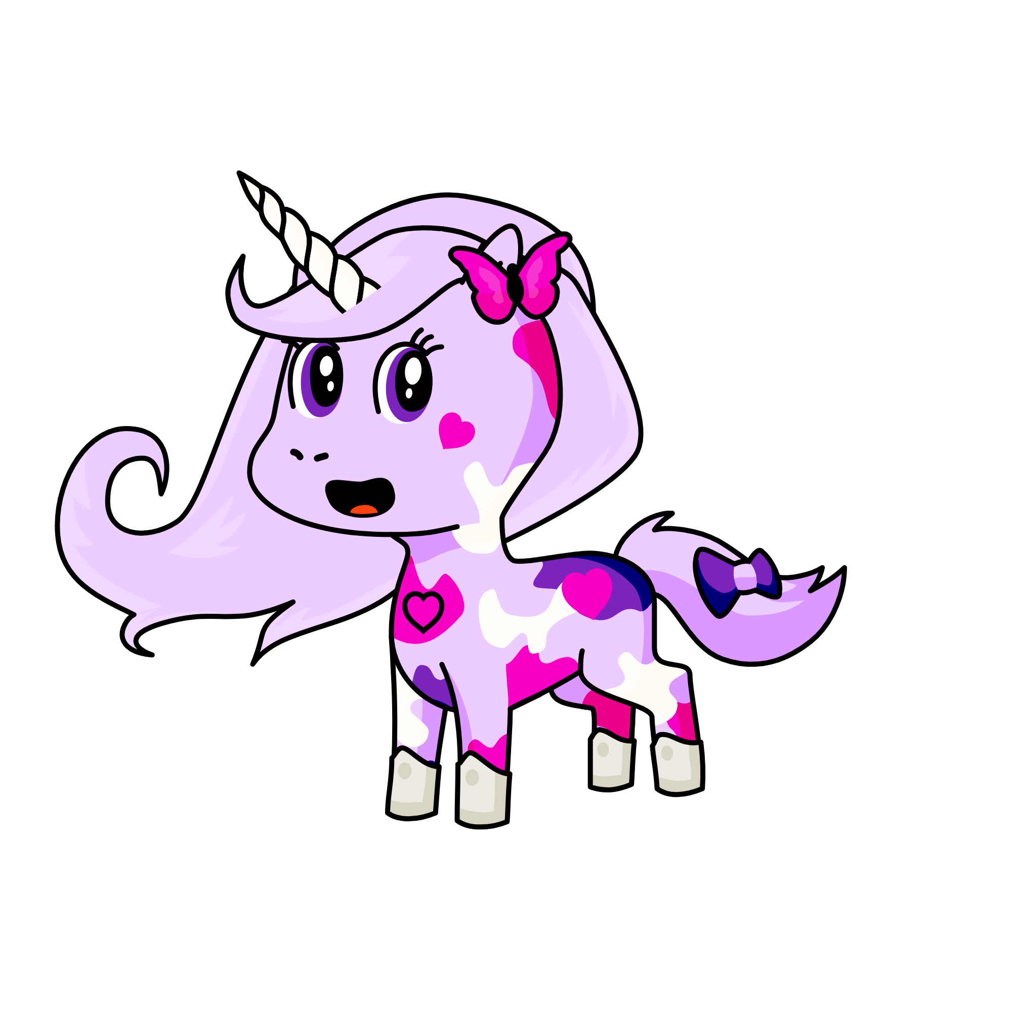 Lavender, the unicorn