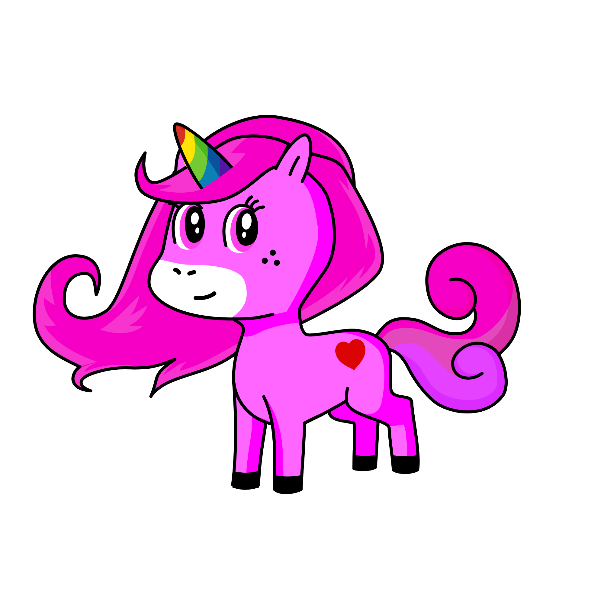 Pinky, the unicorn
