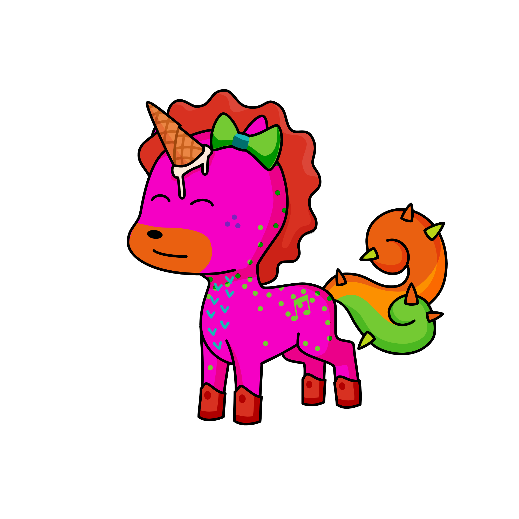 Vanilla, the unicorn