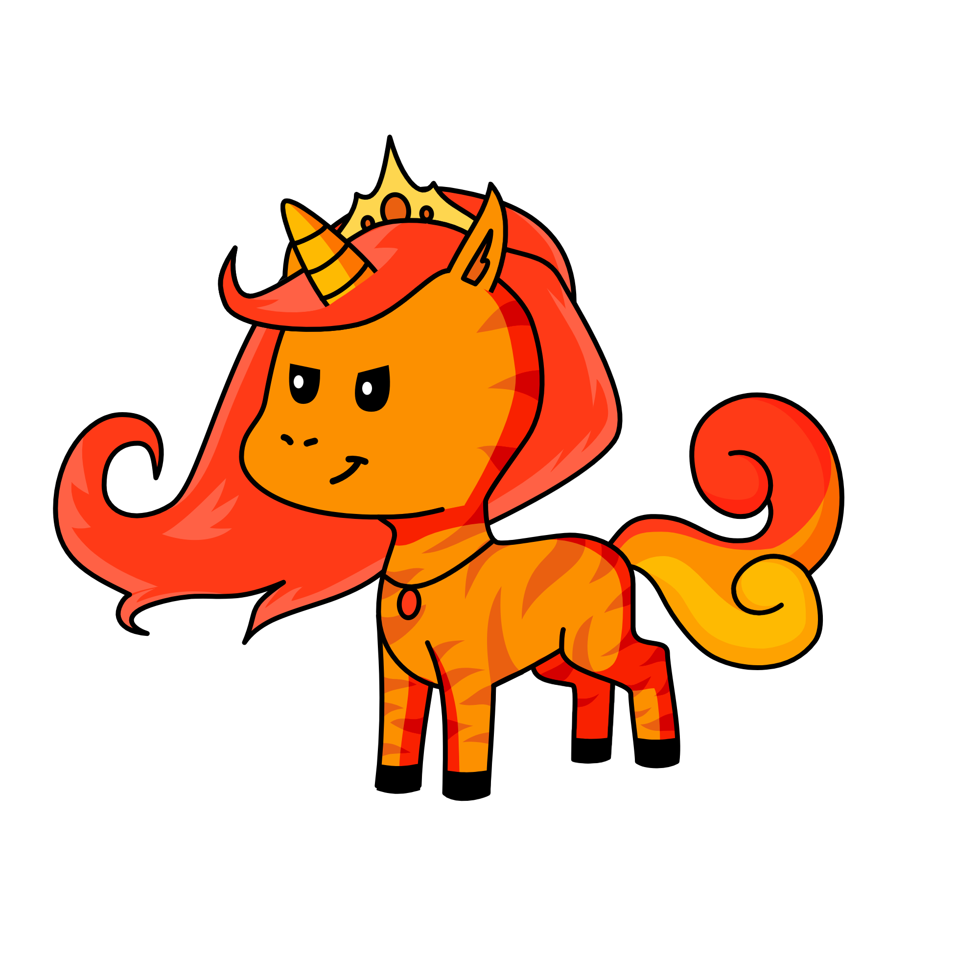 Flame, the unicorn